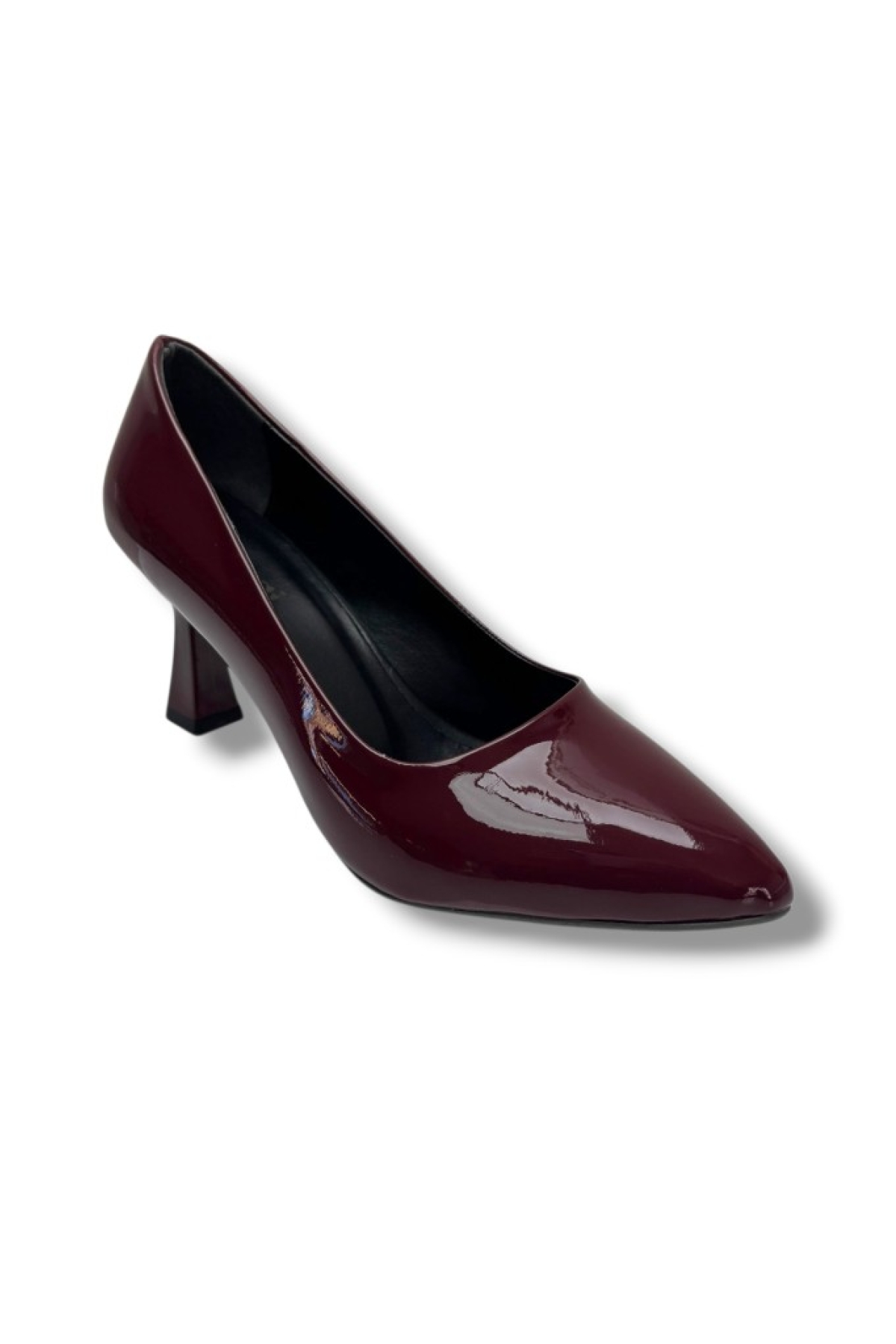 678-26 Rugan Deri İnce Topuk Kadın Ayakkabı - Görsel 2