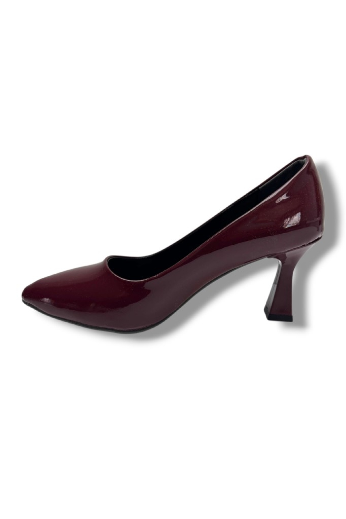 678-26 Rugan Deri İnce Topuk Kadın Ayakkabı - Görsel 4