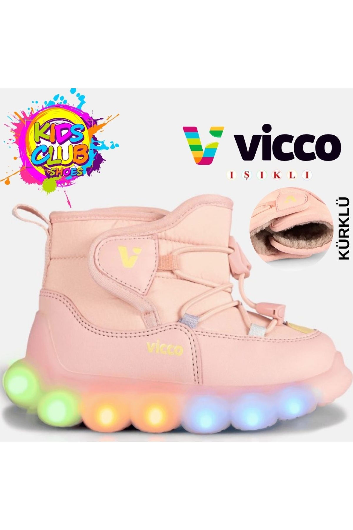 TaTu Phylon Kauçuk Işıklı Taban Kar Botu Ortopedik Çocuk Bot - Görsel 3