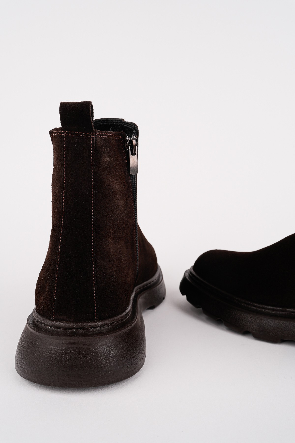 CHELSEY Hakiki Deri Çift Fermuarlı Erkek Kışlık Bot - Görsel 6