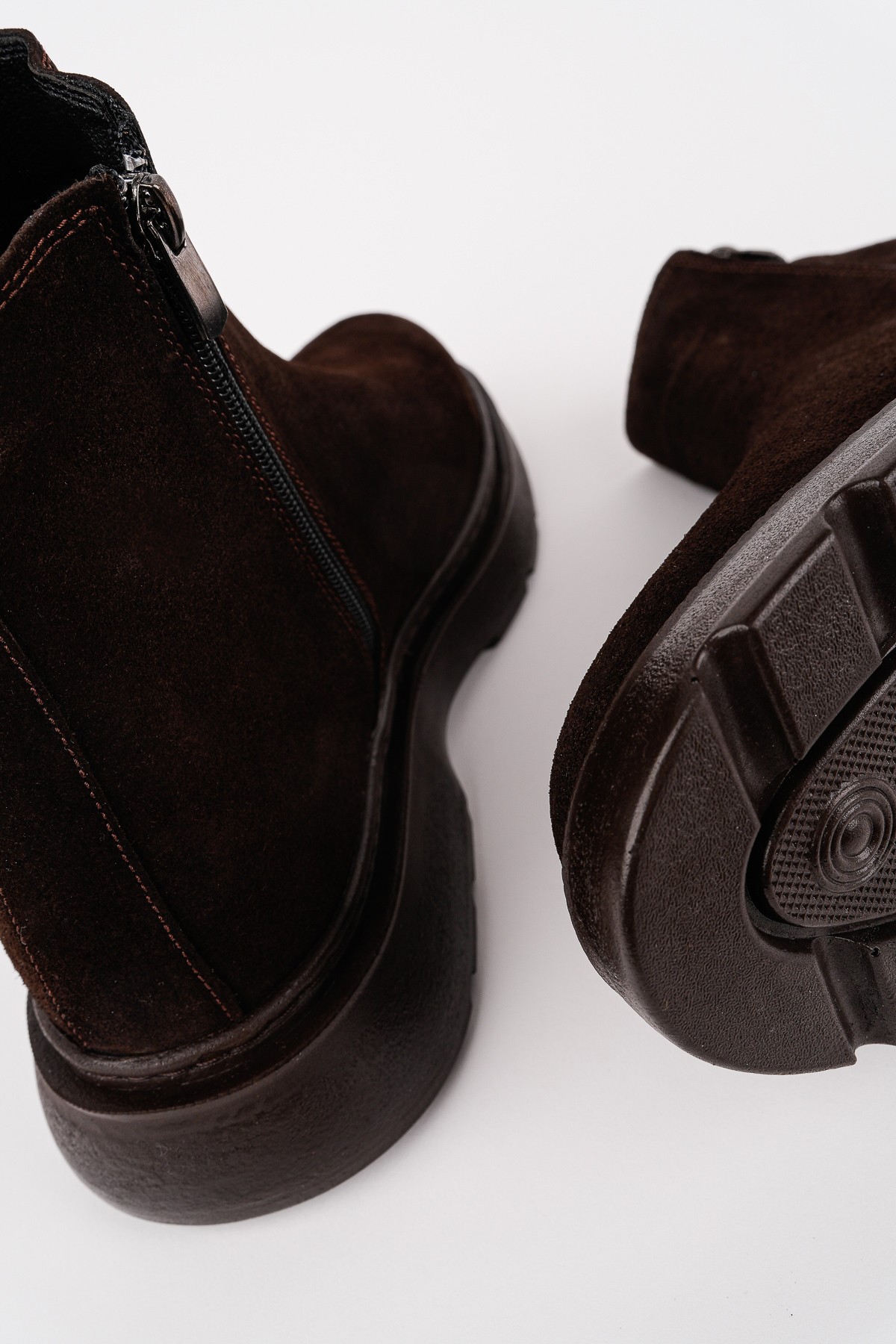 CHELSEY Hakiki Deri Çift Fermuarlı Erkek Kışlık Bot - Görsel 7