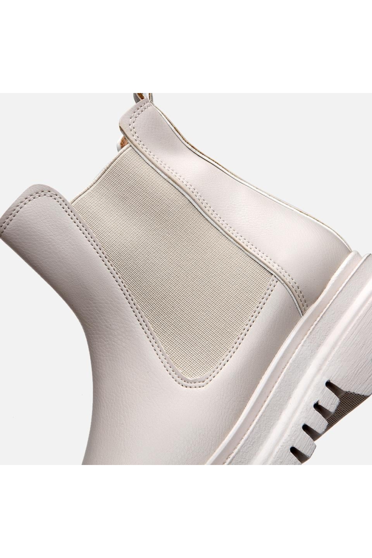 Bej Kadın Düz Bot - Görsel 6