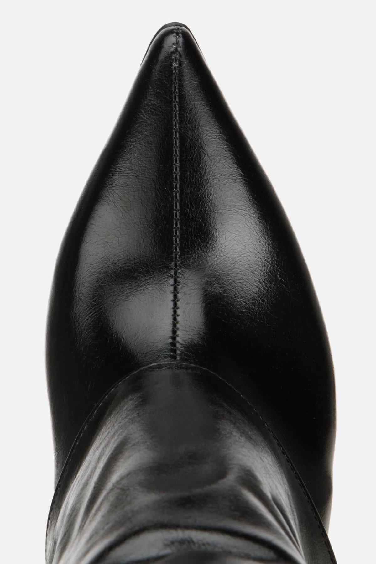 Kadın Rugan Siyah Pantolon Görünümlü Topuklu Bot - Görsel 6