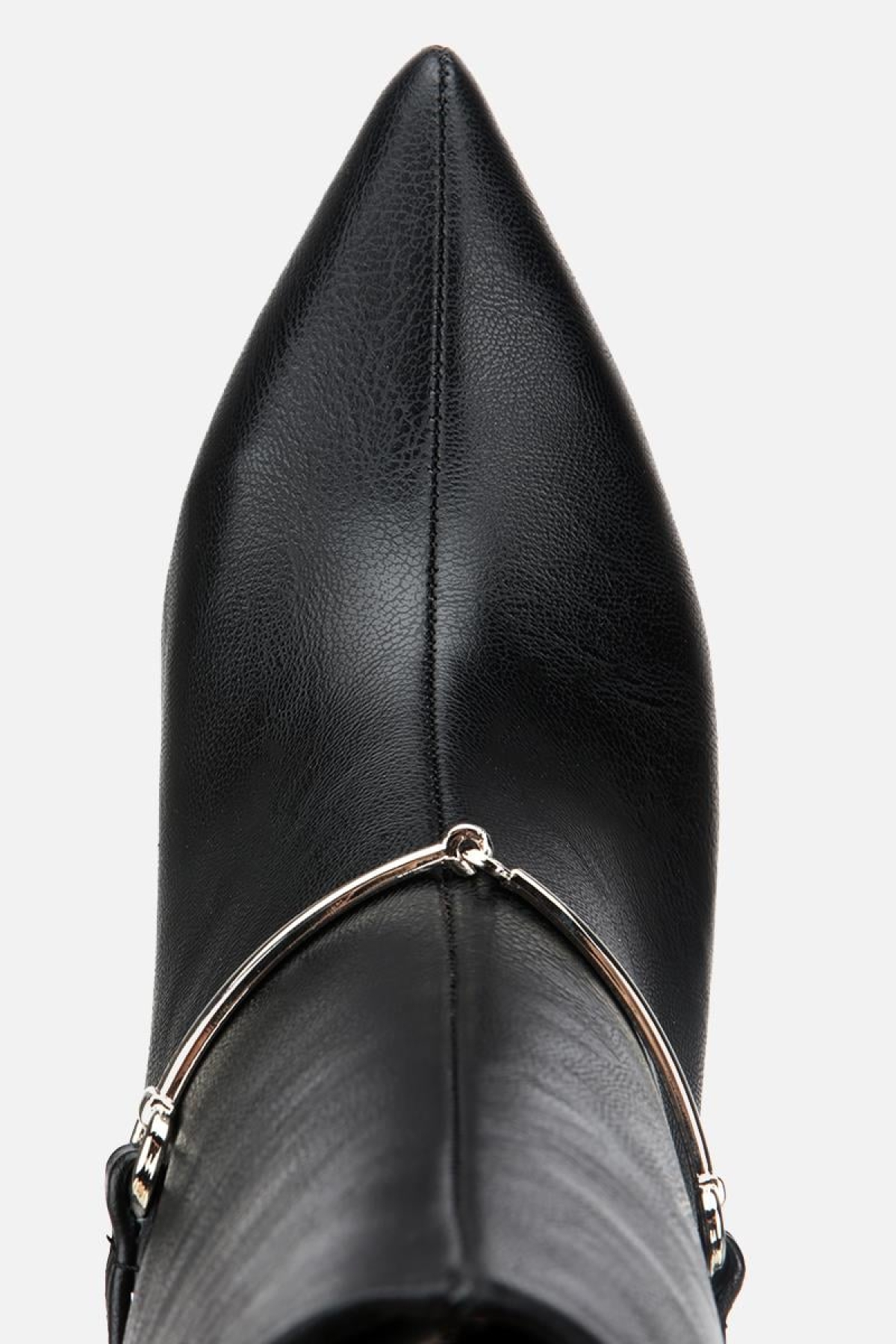 Kadın Siyah Kemer Detaylı Tokalı Bilekte Topuklu Bot - Görsel 6