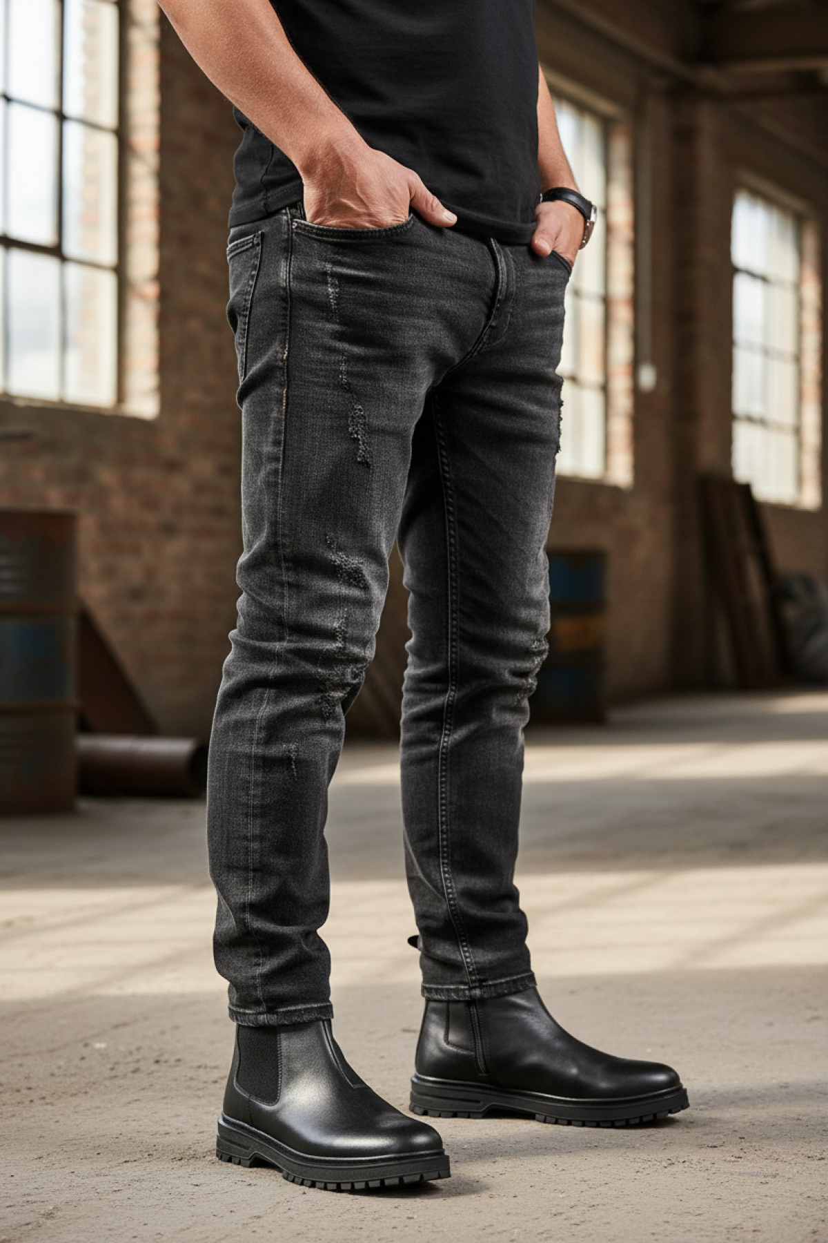 LIVATA SLV 4PR Siyah Erkek Postal - Görsel 3