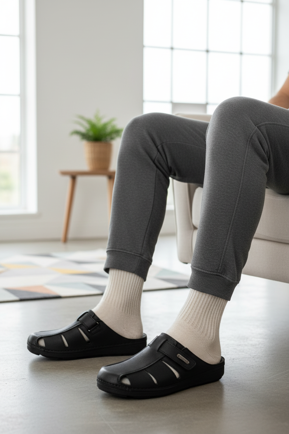 Polaris 610019.M5PR Siyah Erkek Önü Kapalı Ayakkabı - Görsel 3