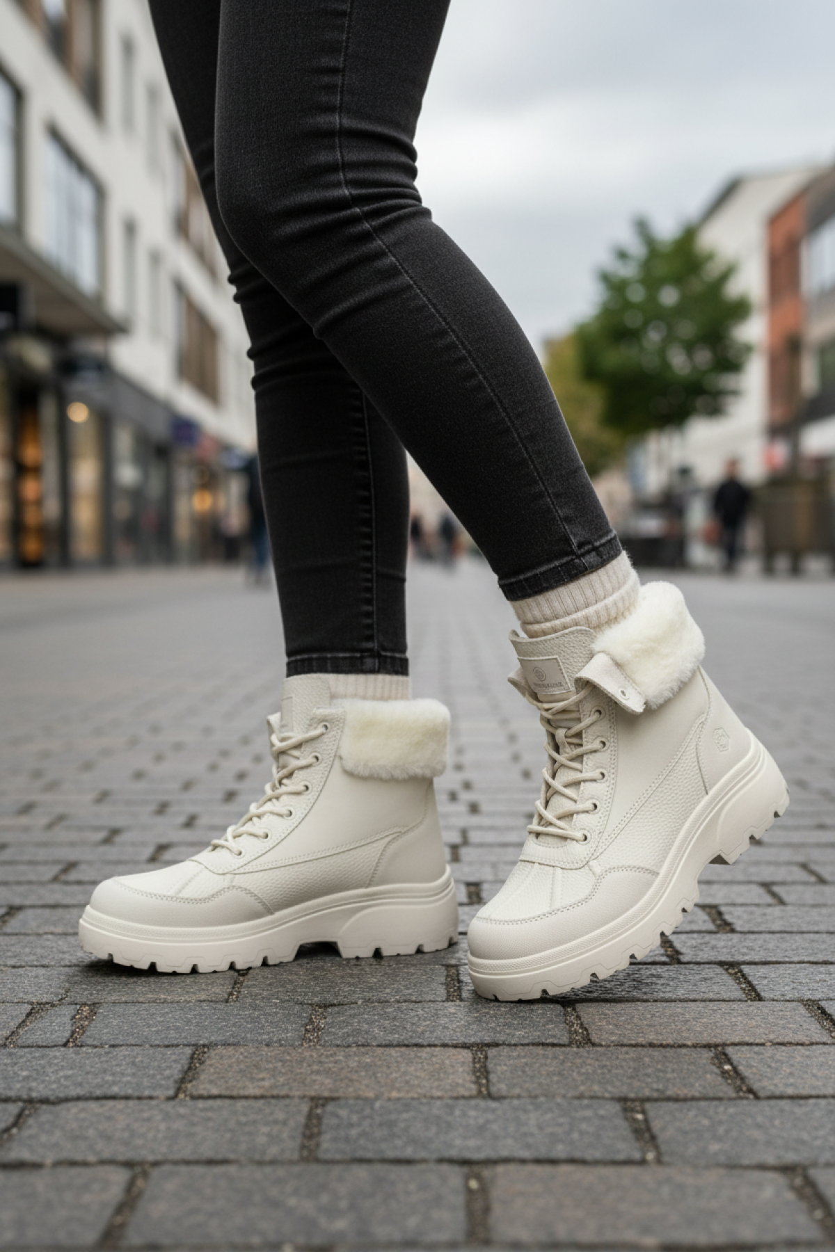 MOLINA 5PR Bej Kadın Worker Bot - Görsel 3