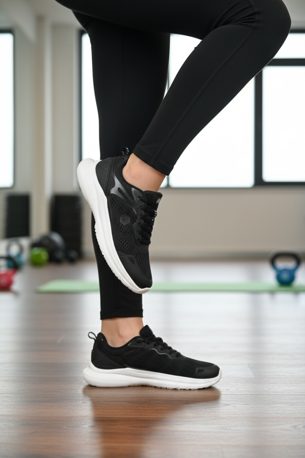 PELENE 5PR Siyah Kadın Koşu Ayakkabısı - Görsel 3