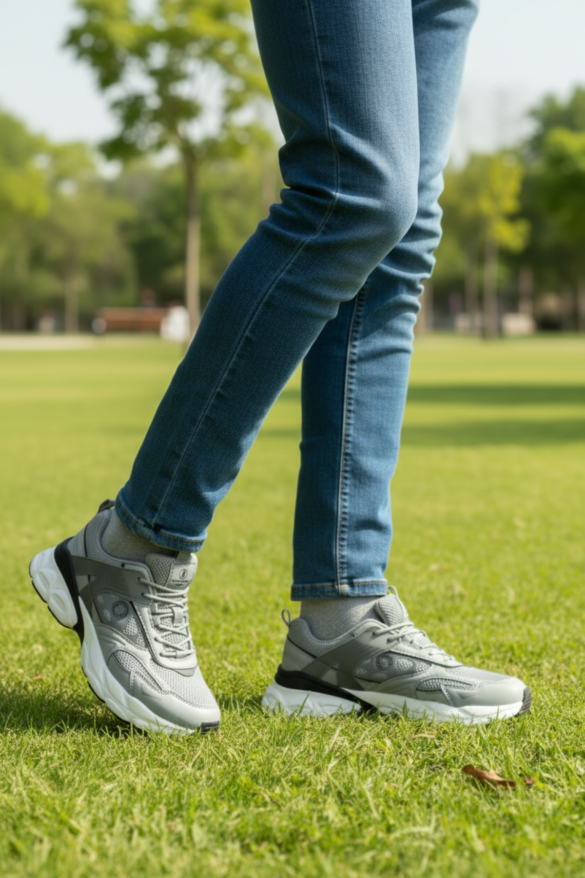 OSLO MEN 5PR Gri Erkek Sneaker - Görsel 3