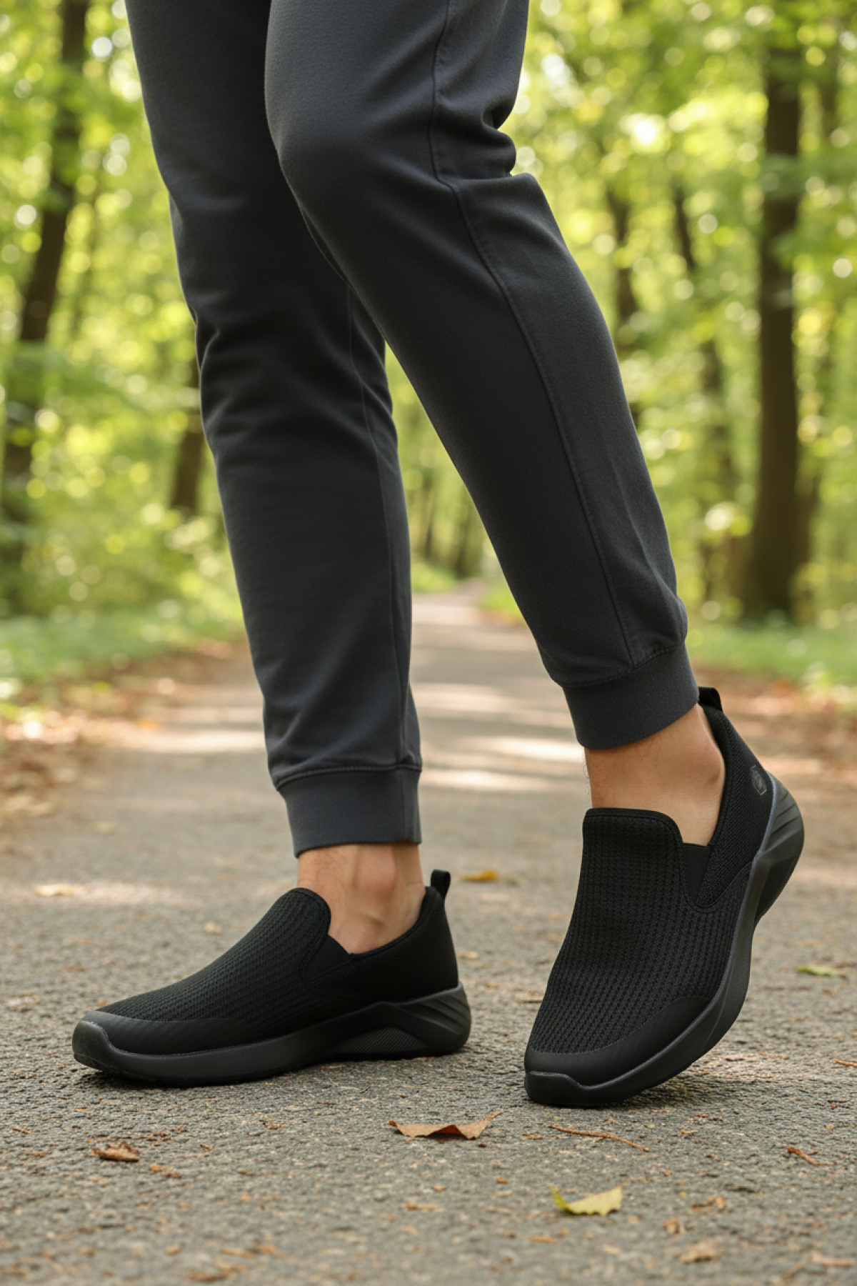 LIPA 5PR Siyah Erkek Comfort Ayakkabı - Görsel 3