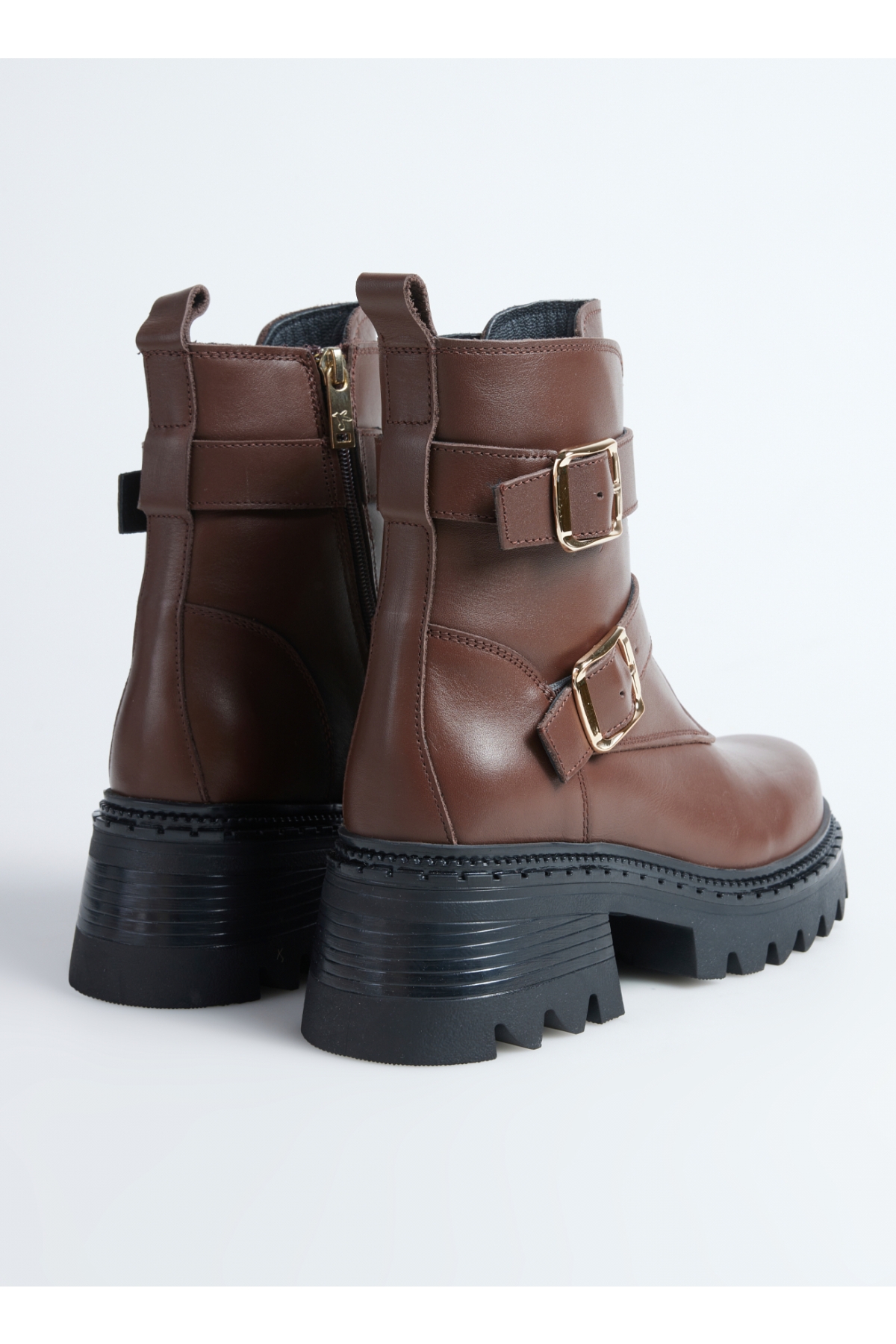 Fabrika Fabrika Kahverengi Kadın Deri Bot D-ELORA | Flo Kahverengi - 4. görsel
