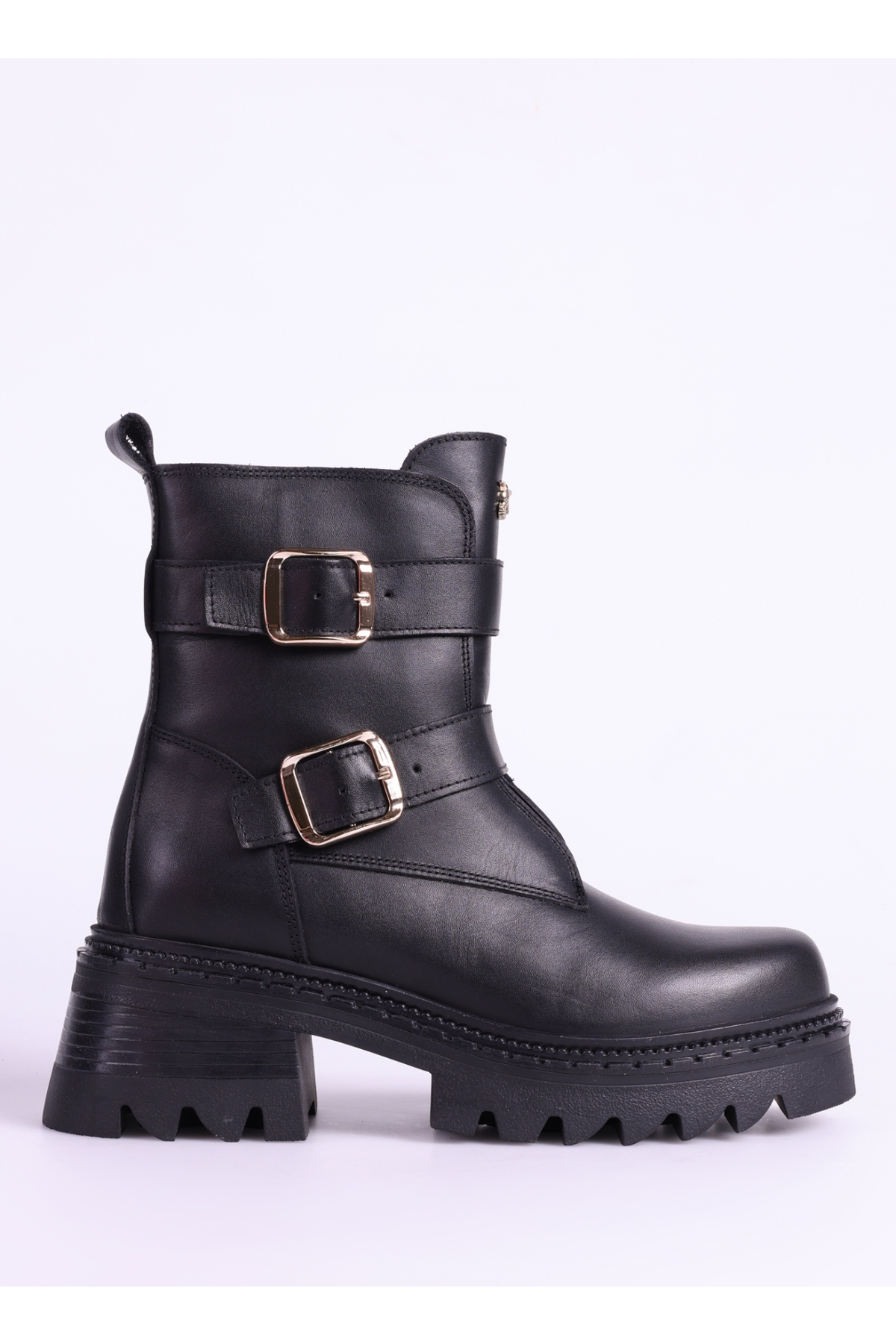 Fabrika Fabrika Siyah Kadın Deri Bot D-ELORA | Flo Siyah - 2. görsel