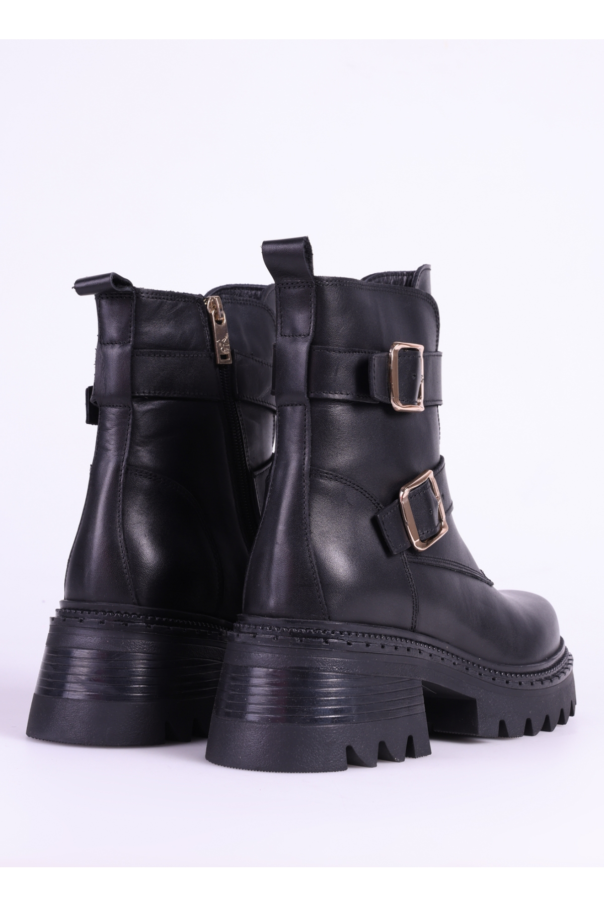 Fabrika Fabrika Siyah Kadın Deri Bot D-ELORA | Flo Siyah - 4. görsel