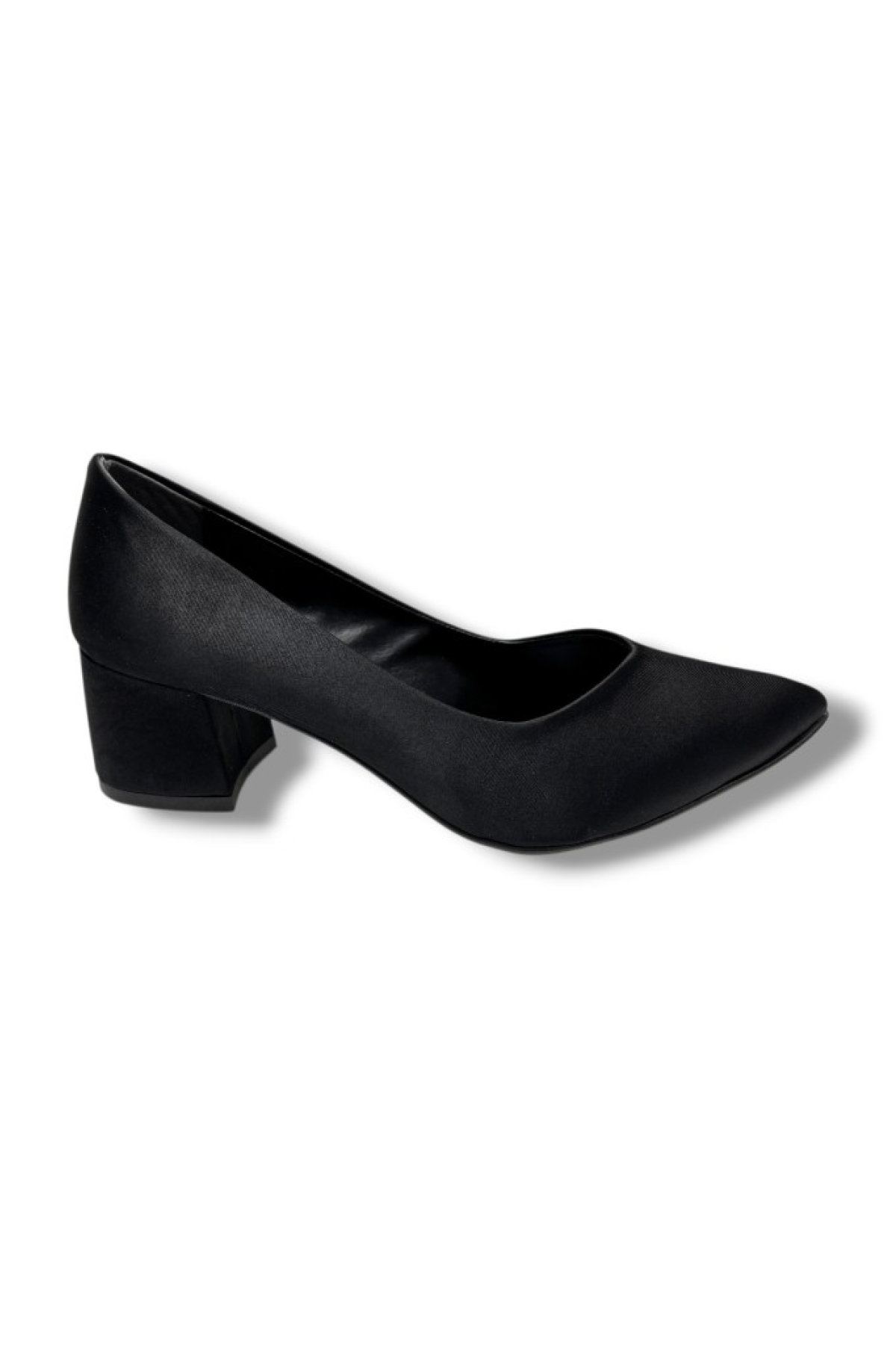 Mengi 690-26 Saten Kısa Kare Topuk Kadın Ayakkabı 38-40 - Görsel 3