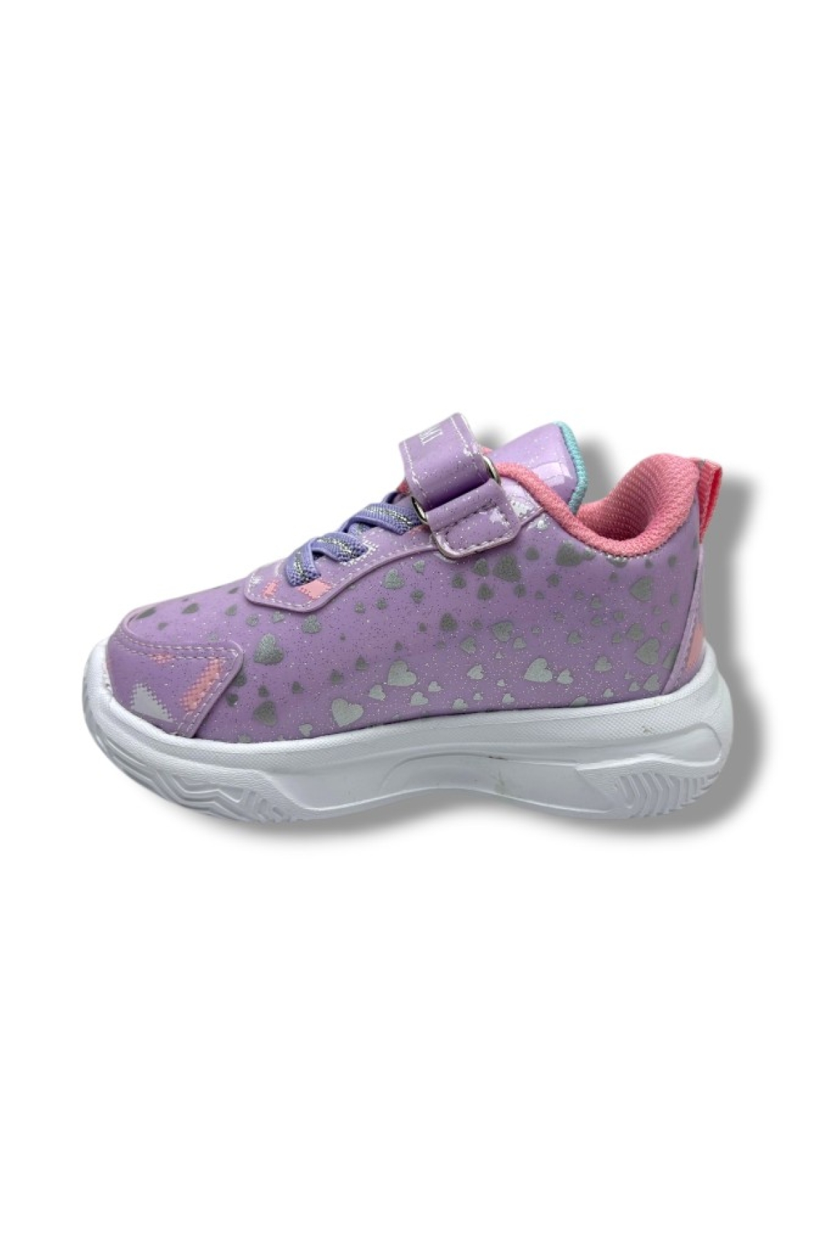 Kuromi 725-26 Simli Parlak Deri Anatomik Kız Sneaker Çocuk Lila Pembe 22-25 - Görsel 4