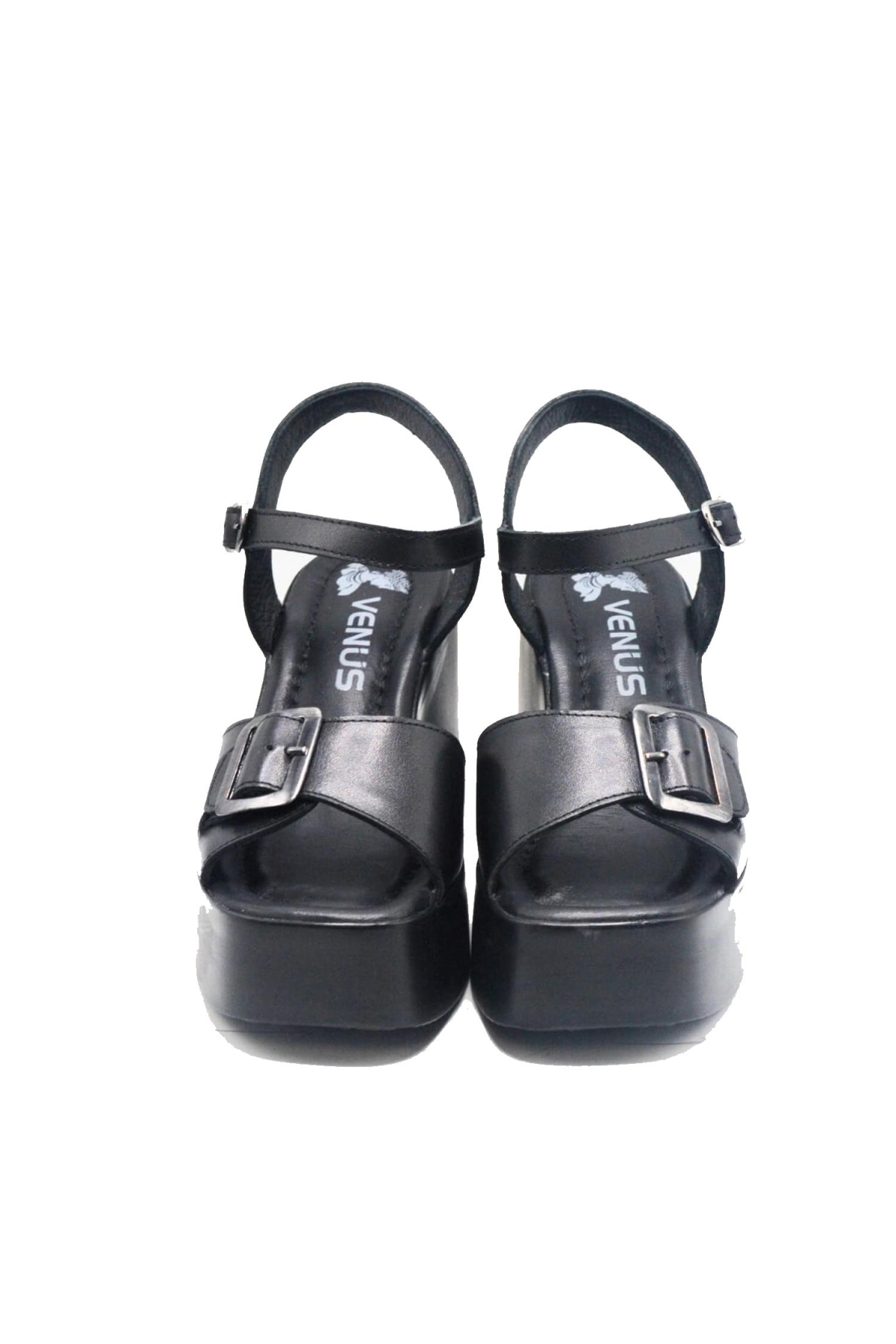 2311532Y Kadın Deri Sandalet - Görsel 6