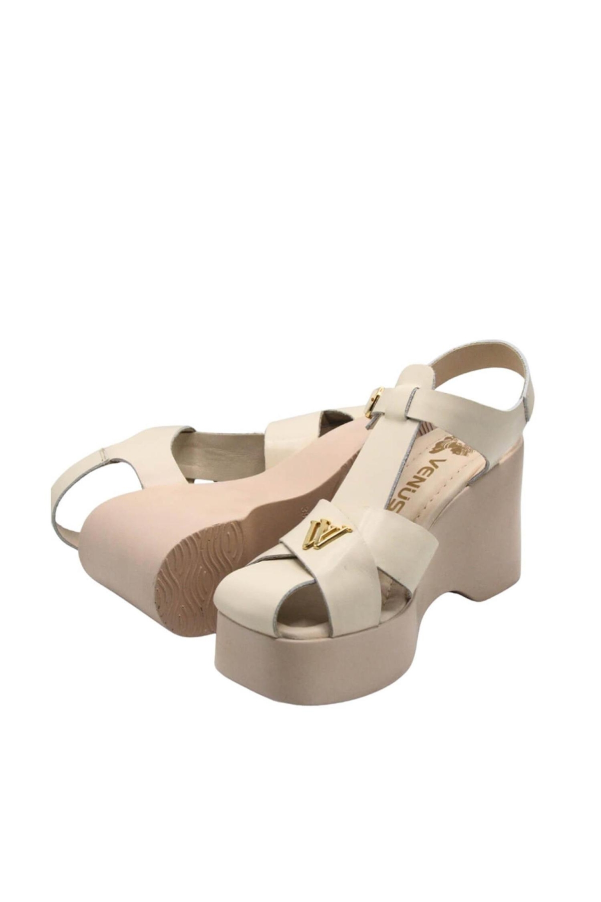 2311530Y Kadın Deri Sandalet - Görsel 5