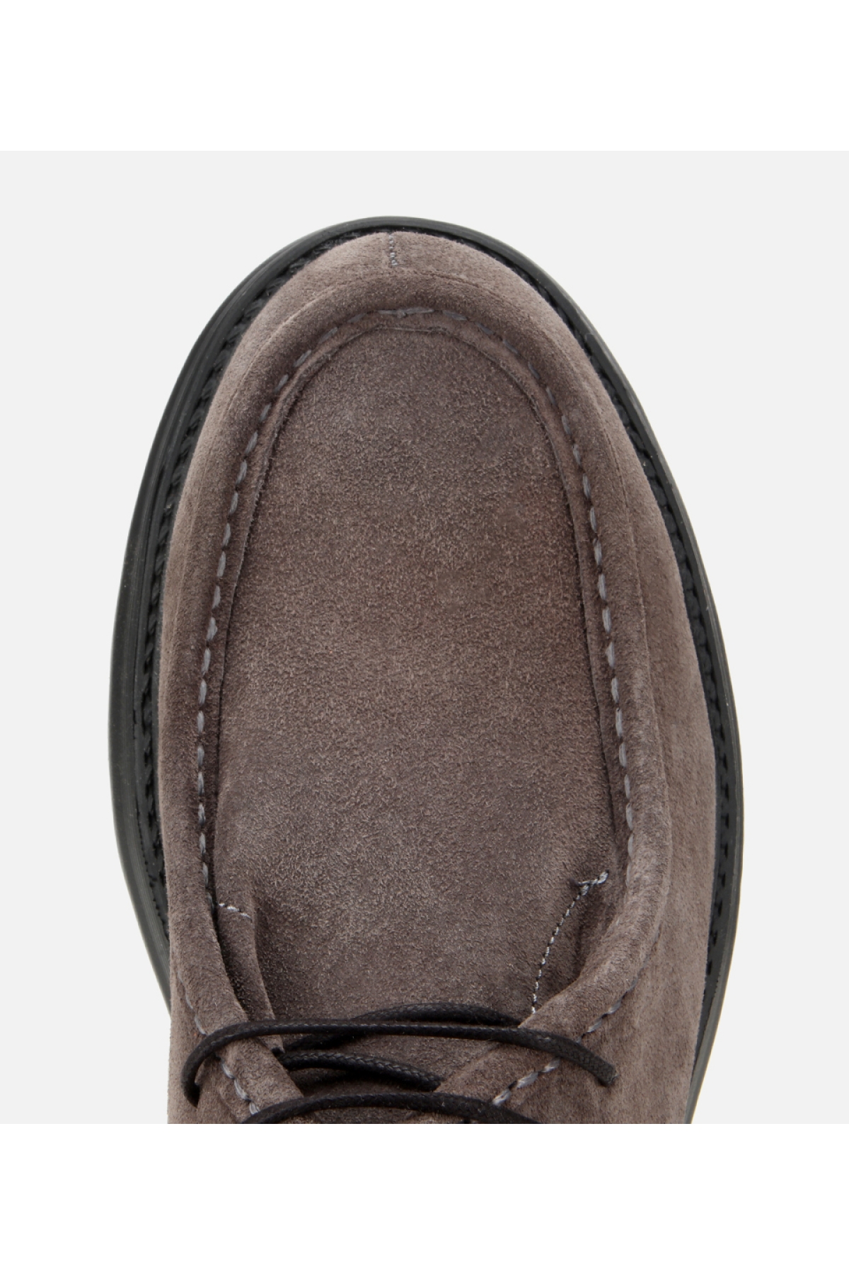 Erkek Süet Deri Gri Dikiş Detaylı Klasik Bot - Görsel 5