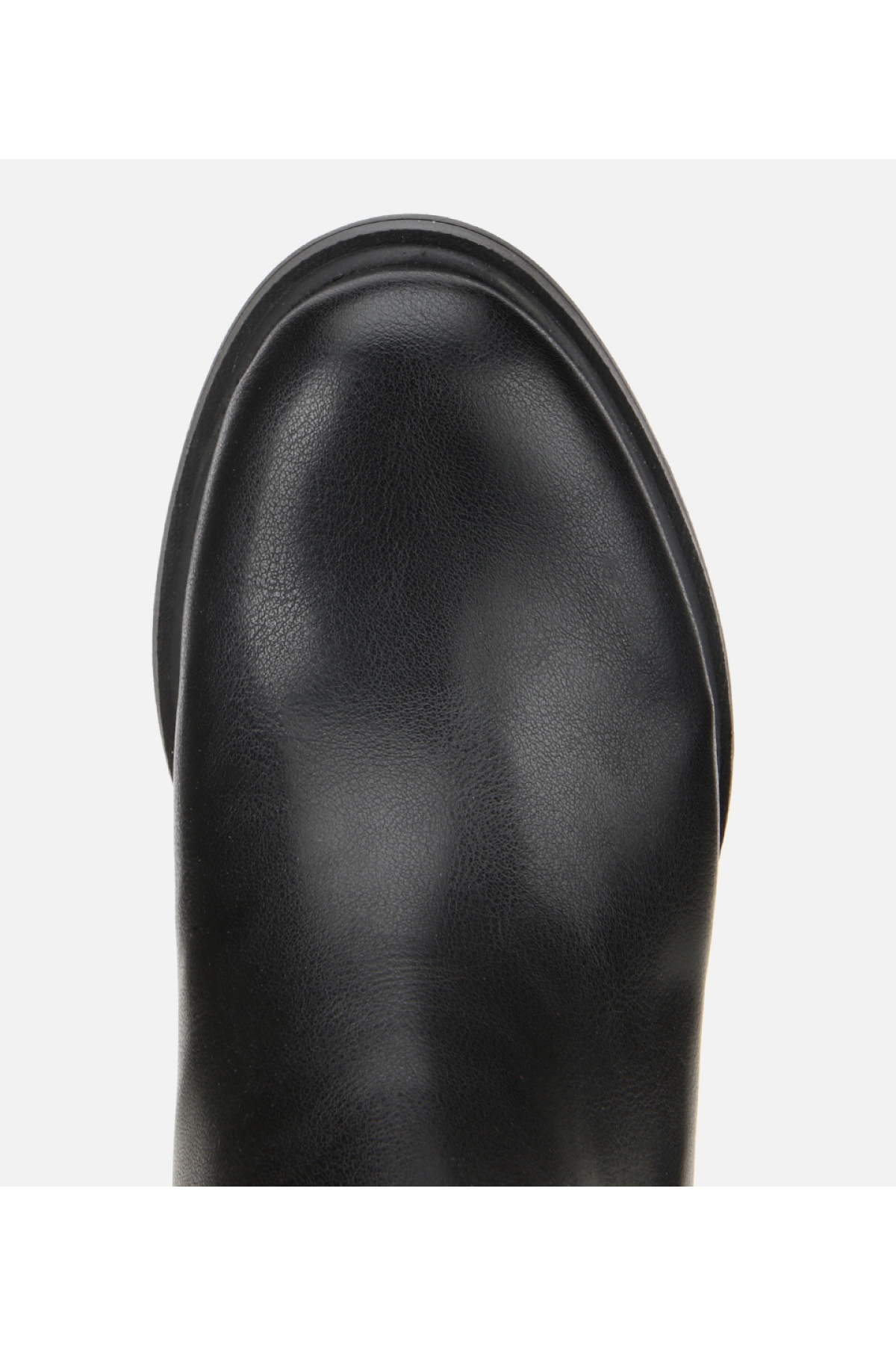 Kadın Siyah Metal Detaylı Kalın Tabanlı Bilekte Düz Bot - Görsel 5