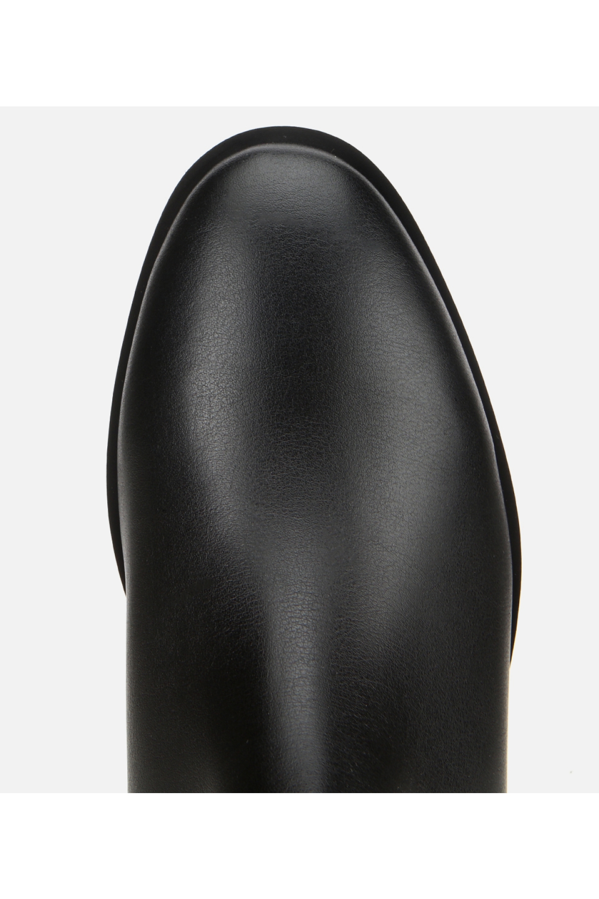 Kadın Siyah Metal Detaylı Bilekte Düz Bot - Görsel 5