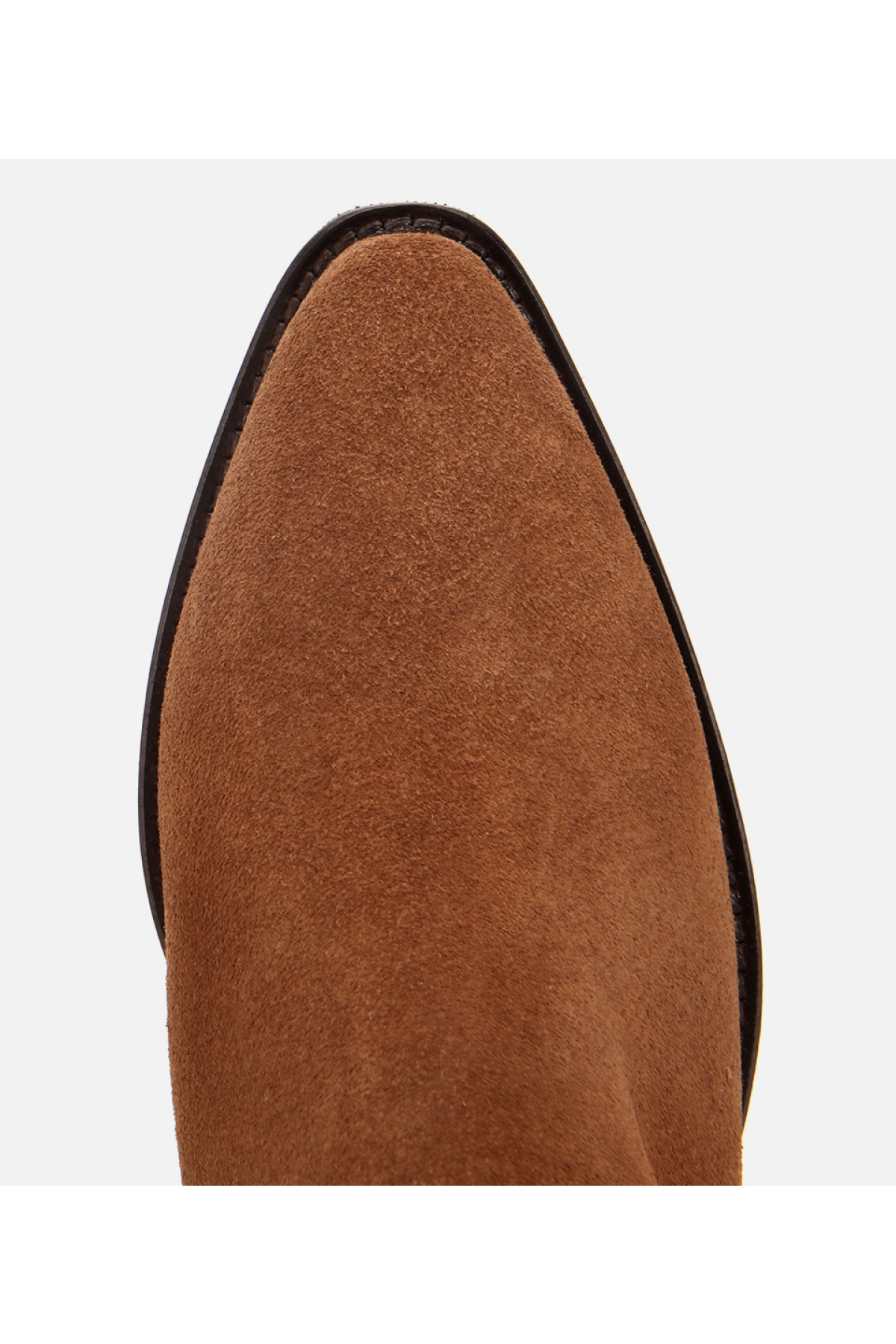 Kadın Süet Deri Taba Western Kovboy Topuklu Bot - Görsel 5