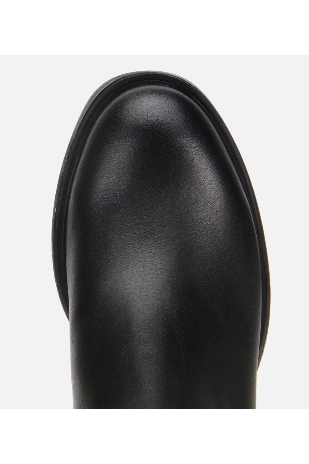 Kadın Deri Siyah Yumuşak Dokulu Bilekte Düz Bot - Görsel 5