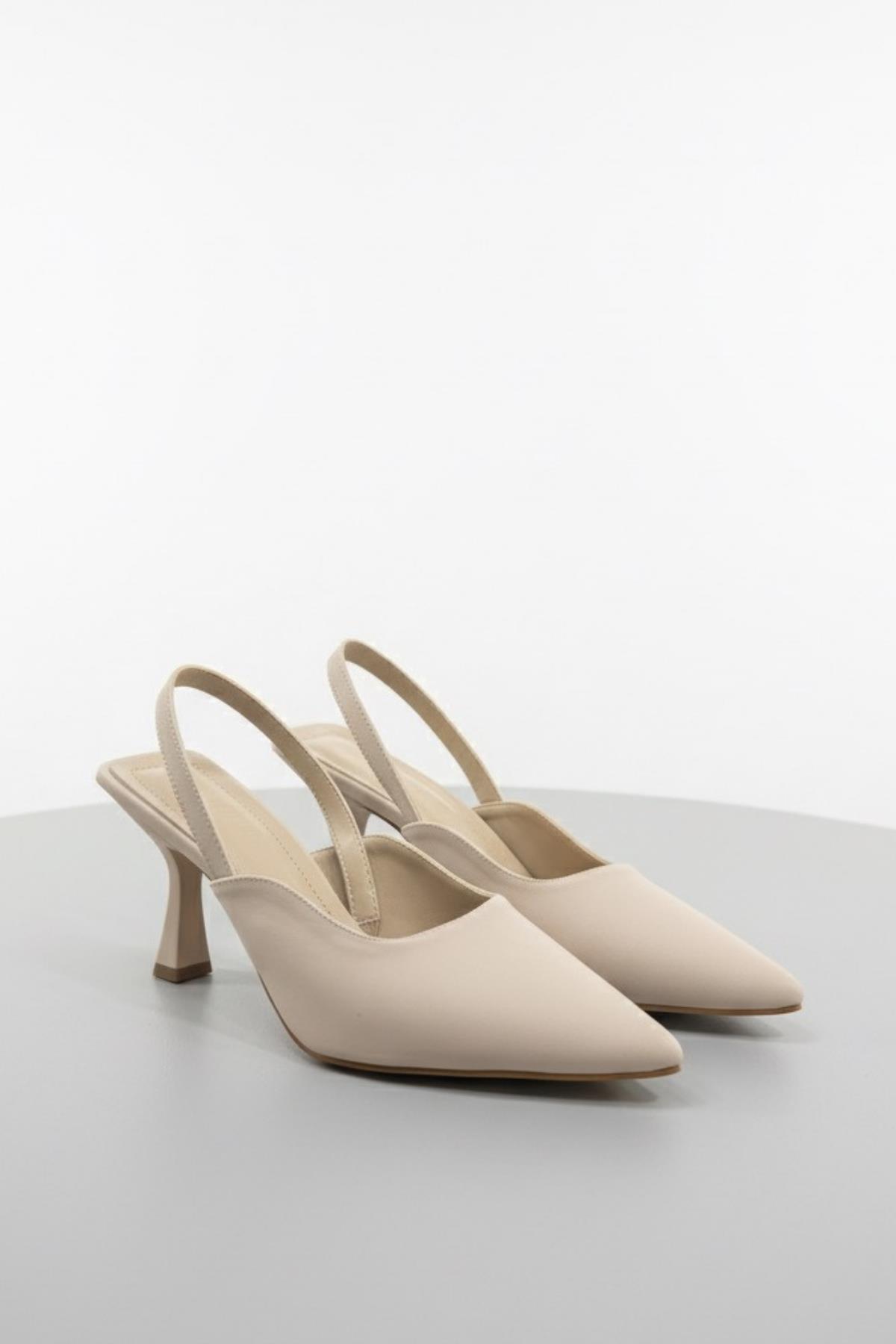 Le Guzzi 3857 Kadın Saten 8 Cm Topuklu Ayakkabı - Görsel 6