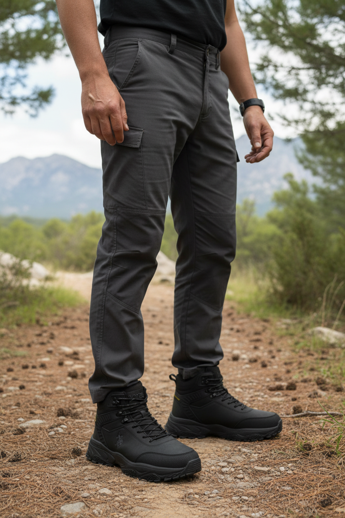 LUNA 5PR Siyah Erkek Outdoor Bot - Görsel 3