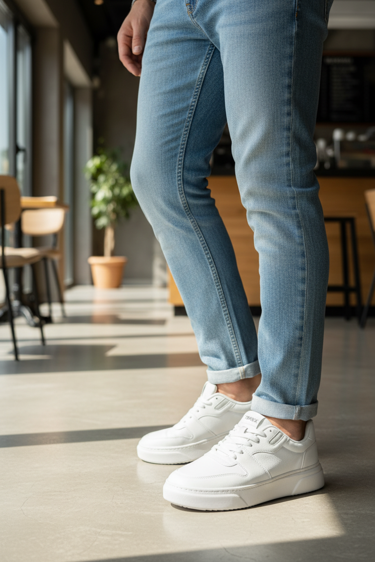 LEOMORD 5PR Beyaz Erkek Sneaker - Görsel 3