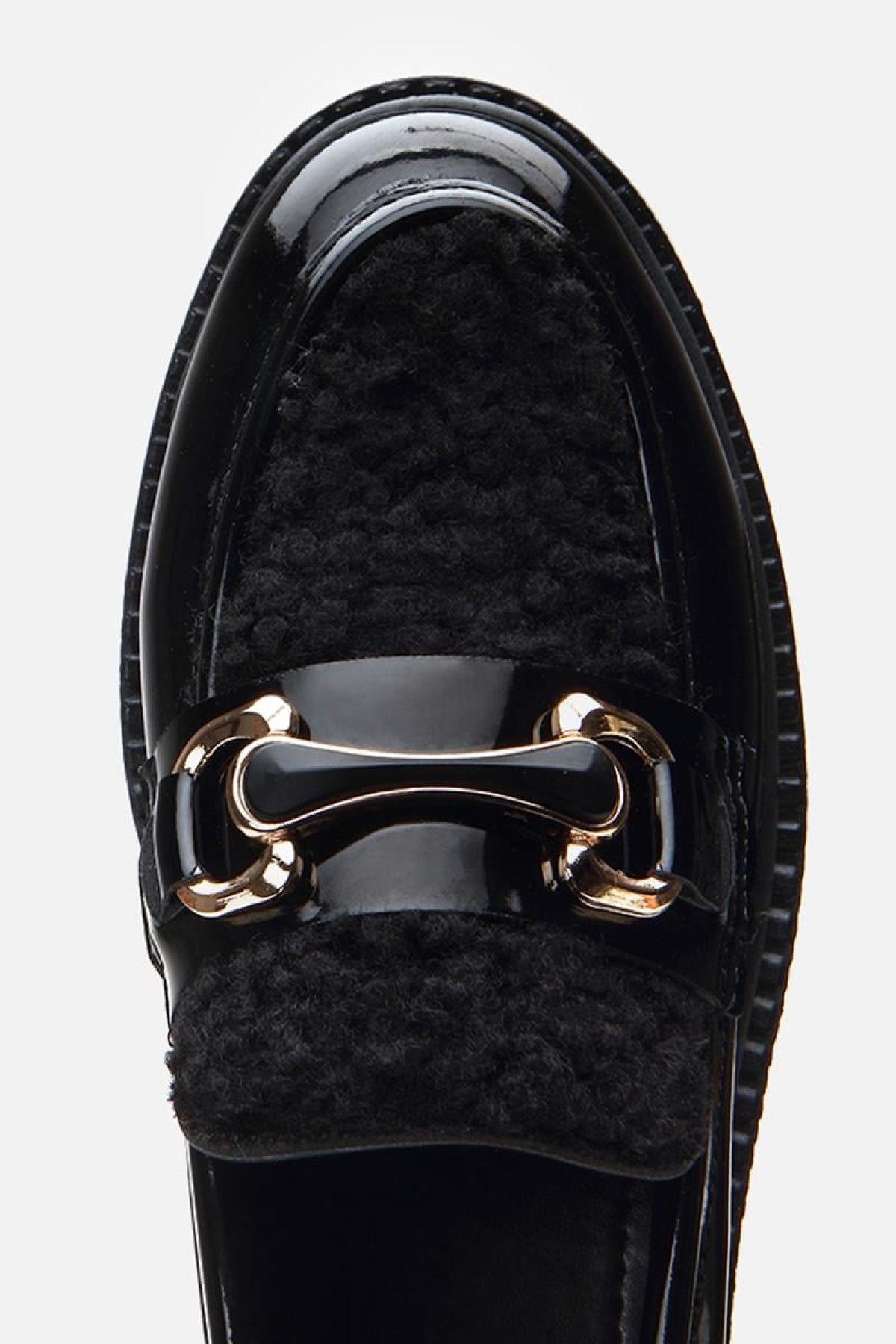 Mary Jane Siyah Kadın Tokalı Loafer - Görsel 6