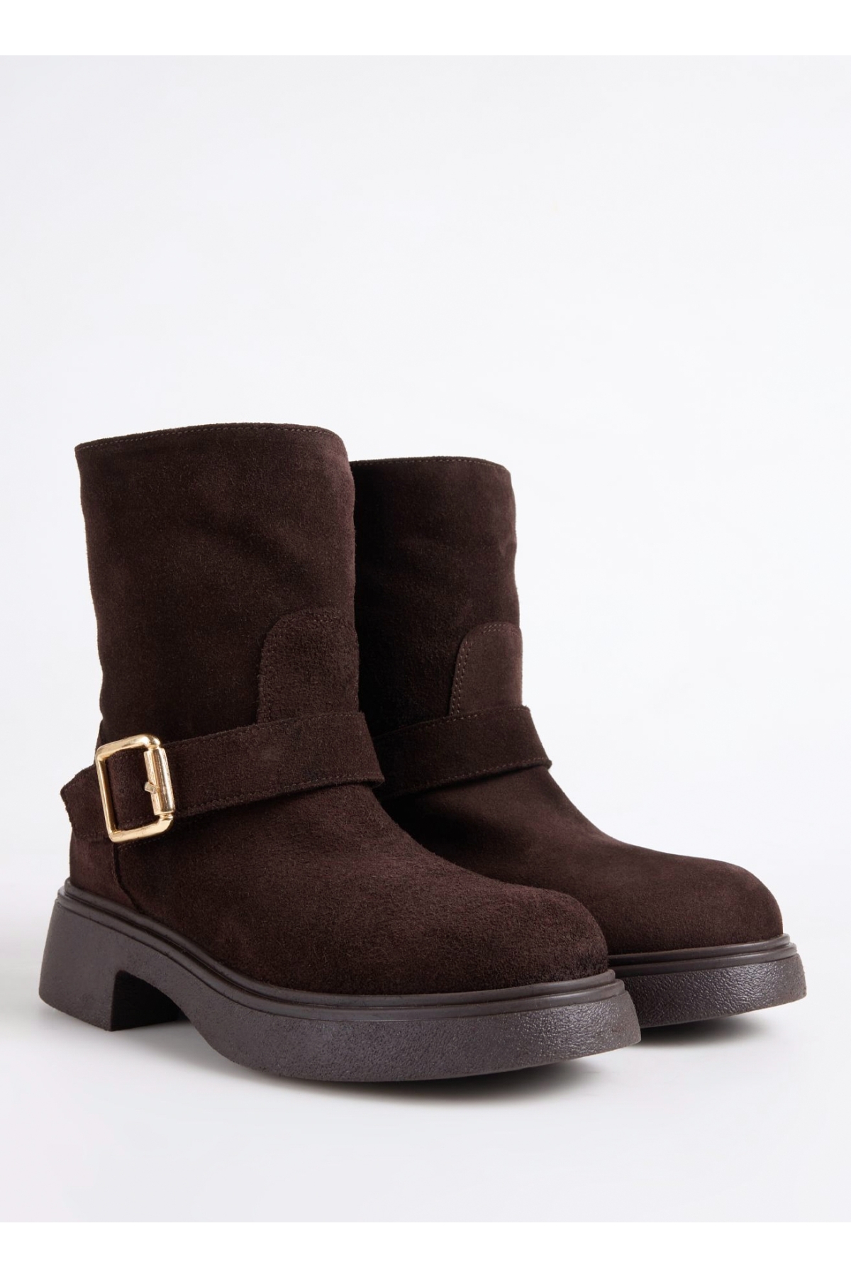 Fabrika Fabrika Kahverengi Kahve Kadın Bot D-MUDDY-LANFORD | Flo Kahverengi - 3. görsel