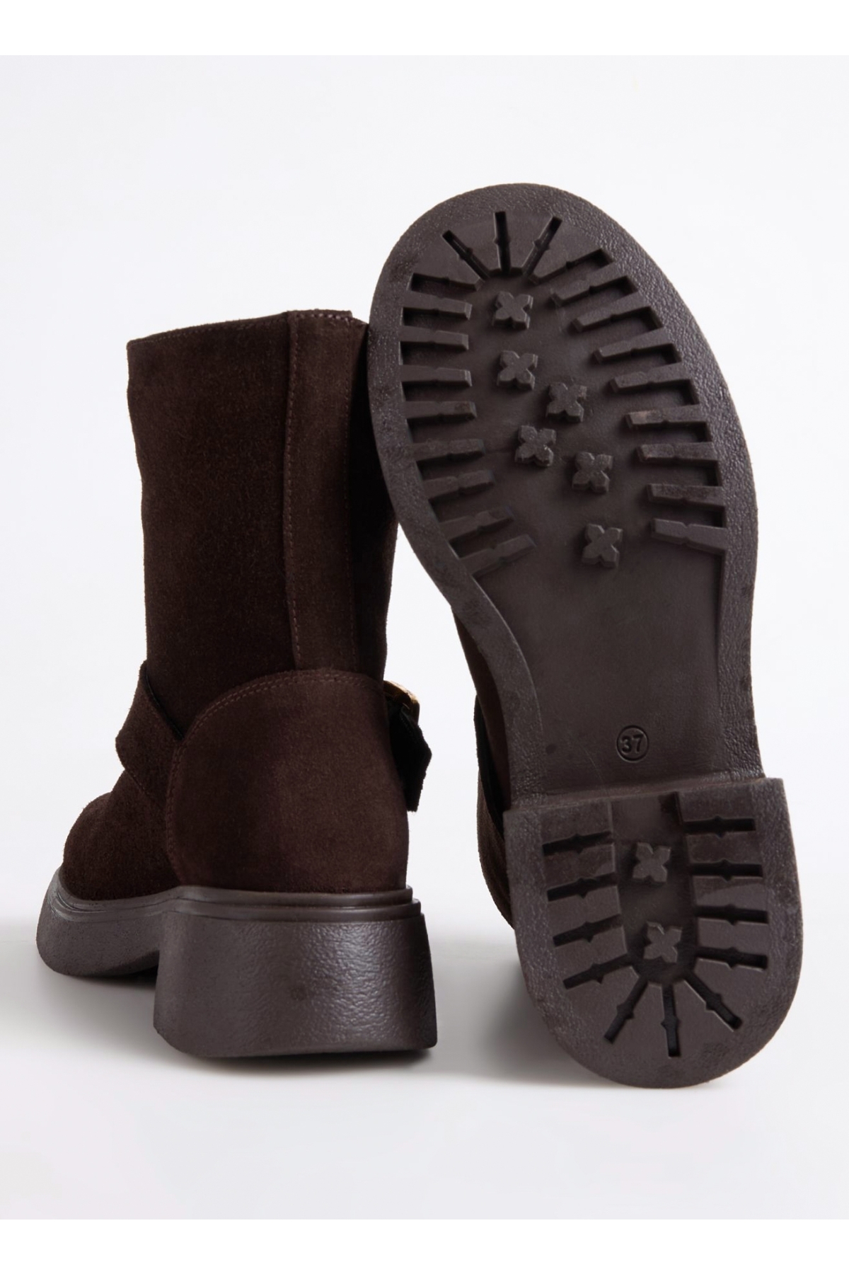 Fabrika Fabrika Kahverengi Kahve Kadın Bot D-MUDDY-LANFORD | Flo Kahverengi - 5. görsel