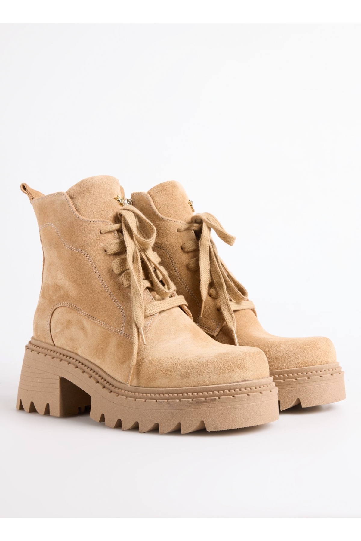 Fabrika Fabrika Kahverengi Camel Kadın Bot D-ELLERY-DEVIN | Flo Kahverengi - 3. görsel