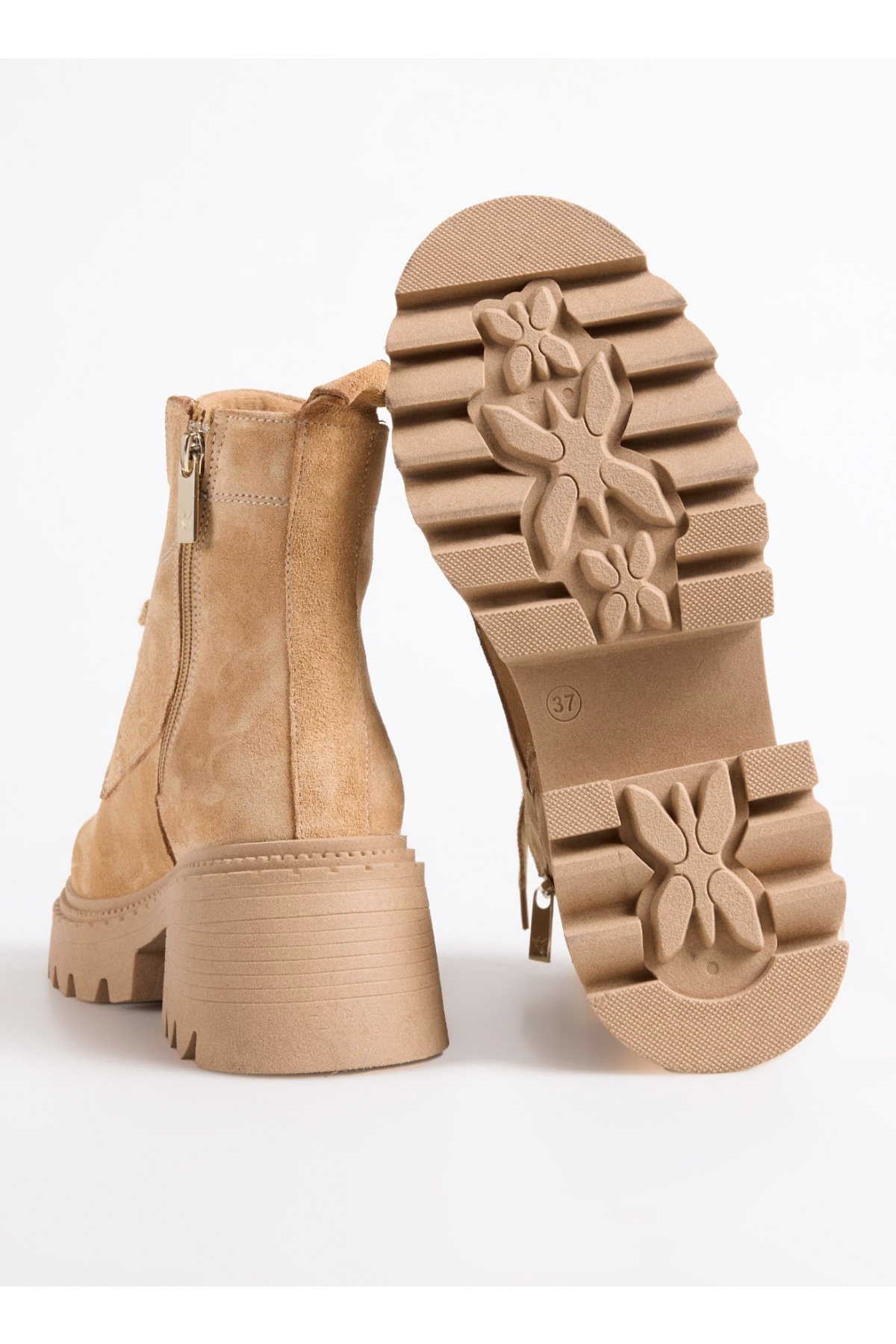 Fabrika Fabrika Kahverengi Camel Kadın Bot D-ELLERY-DEVIN | Flo Kahverengi - 5. görsel