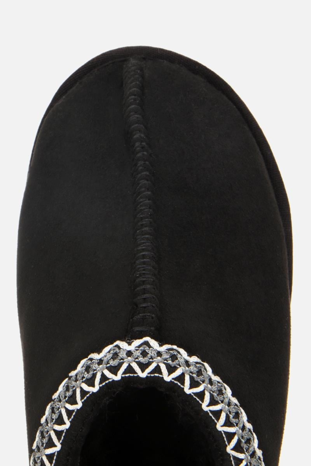 Kadın Süet Siyah Dikiş Detaylı İçi Kürklü Yüksek Tabanlı Yarım Bot Terlik - Görsel 5