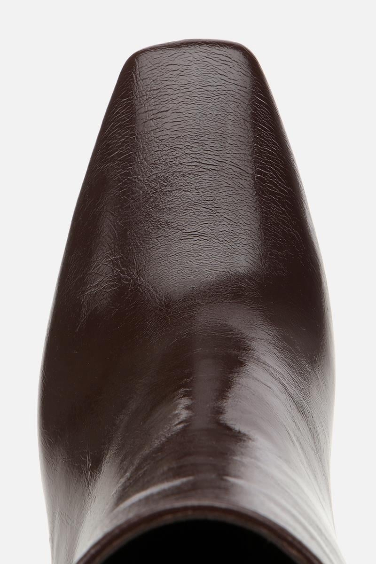 Kadın Kahverengi Küt Burunlu Bilekte Topuklu Bot - Görsel 6