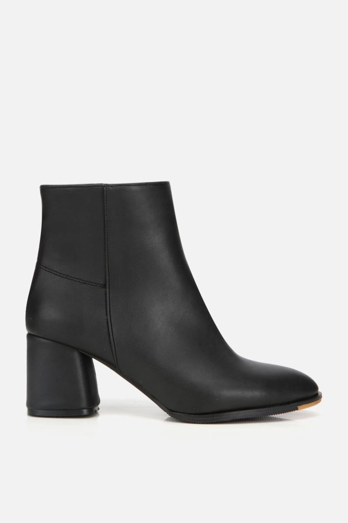 Kadın Siyah Fermuarlı Kalın Topuklu Bot - Görsel 2