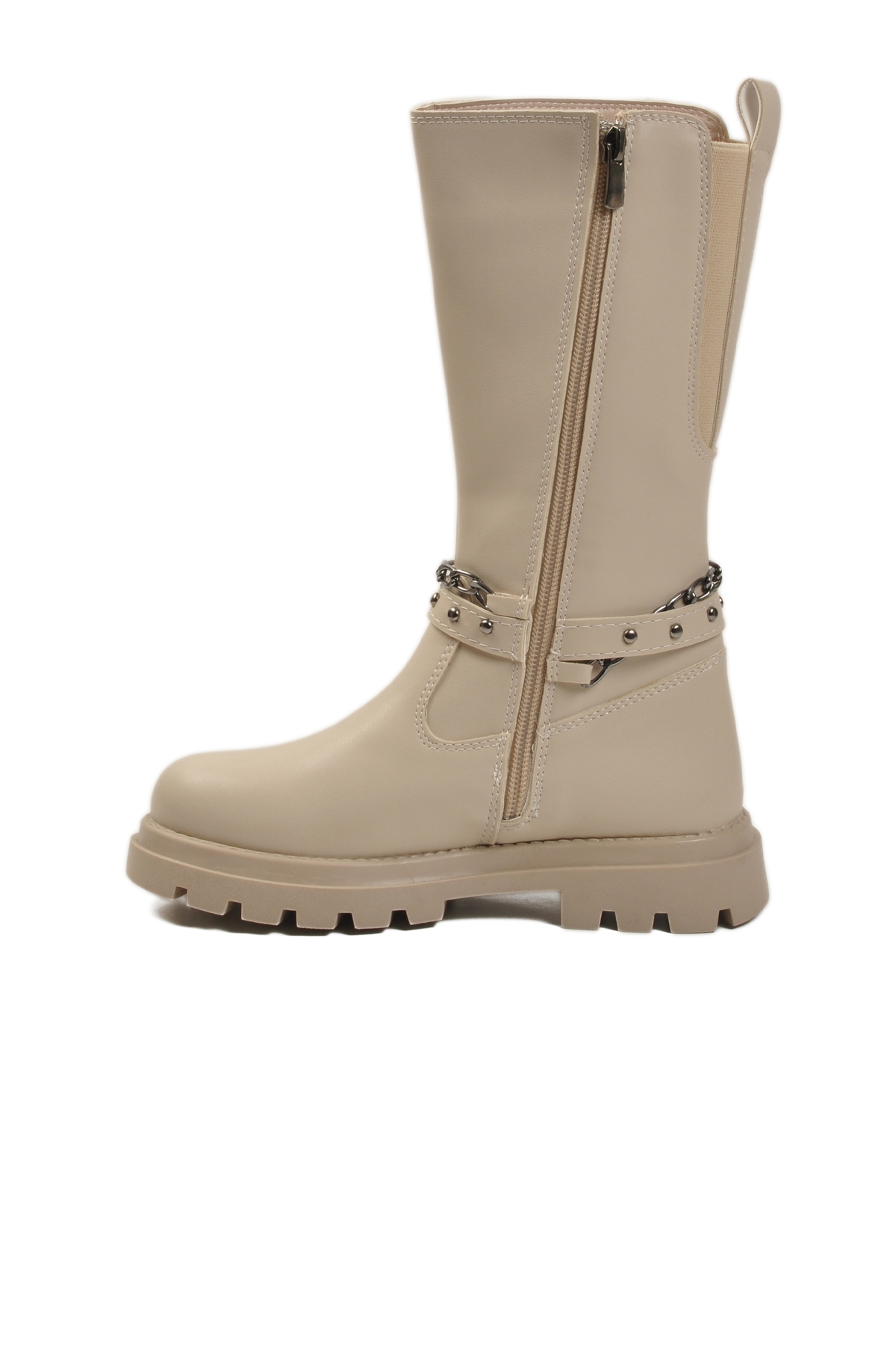 Bej İçi Polarlı Fermuarlı Kız Çocuk Bot - Görsel 2