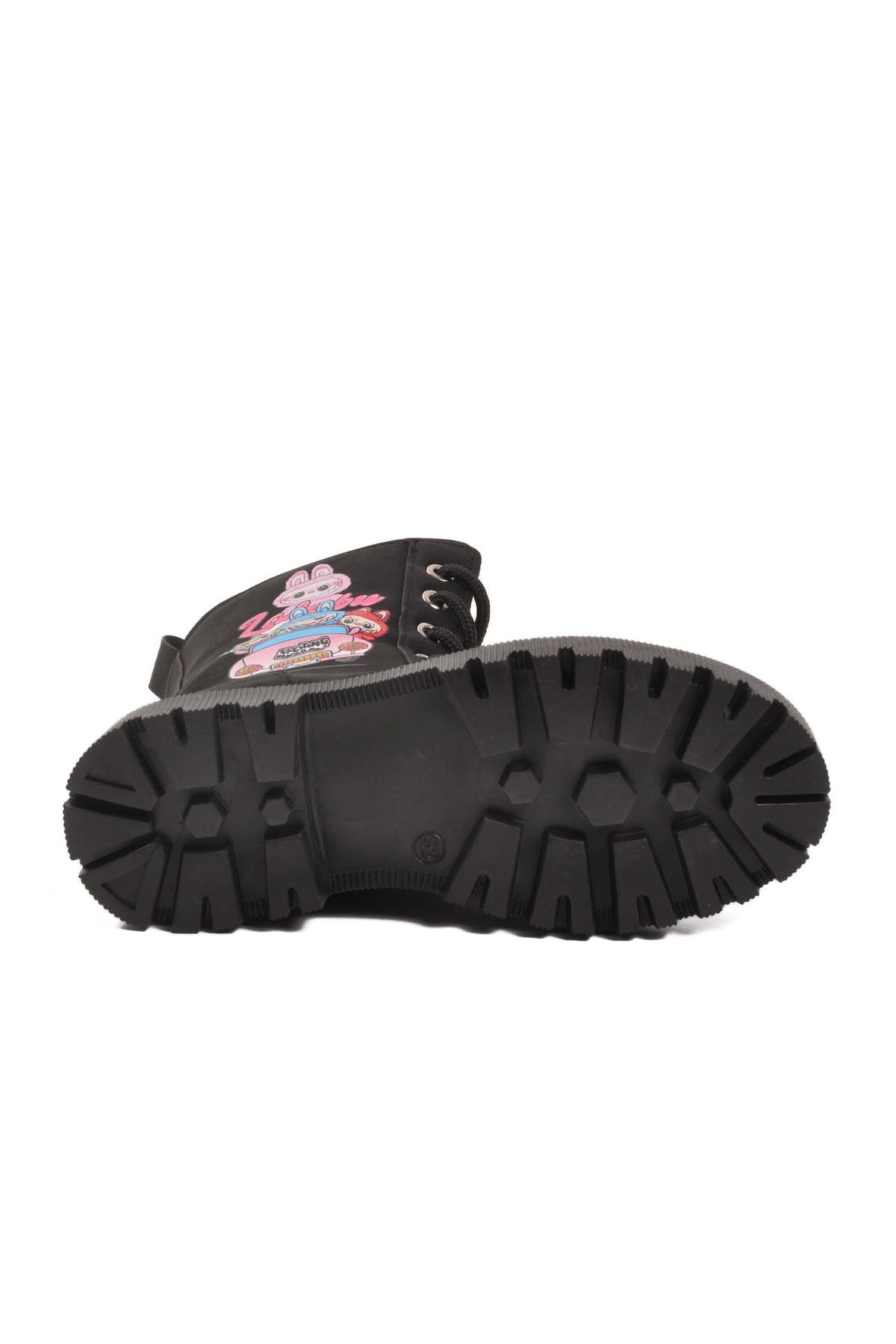 Aspor Siyah Zümrüt İçi Kürklü Bağcıklı Fermuarlı Kız Çocuk Bot - Görsel 5