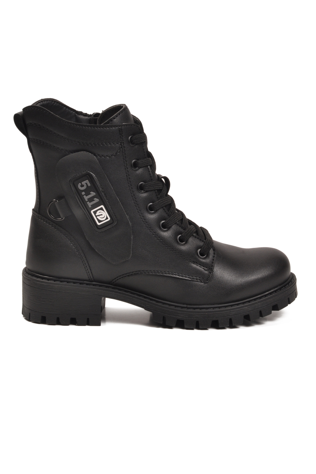 Aspor Siyah İçi Polarlı Fermuarlı Kadın Topuklu Bot - Görsel 2