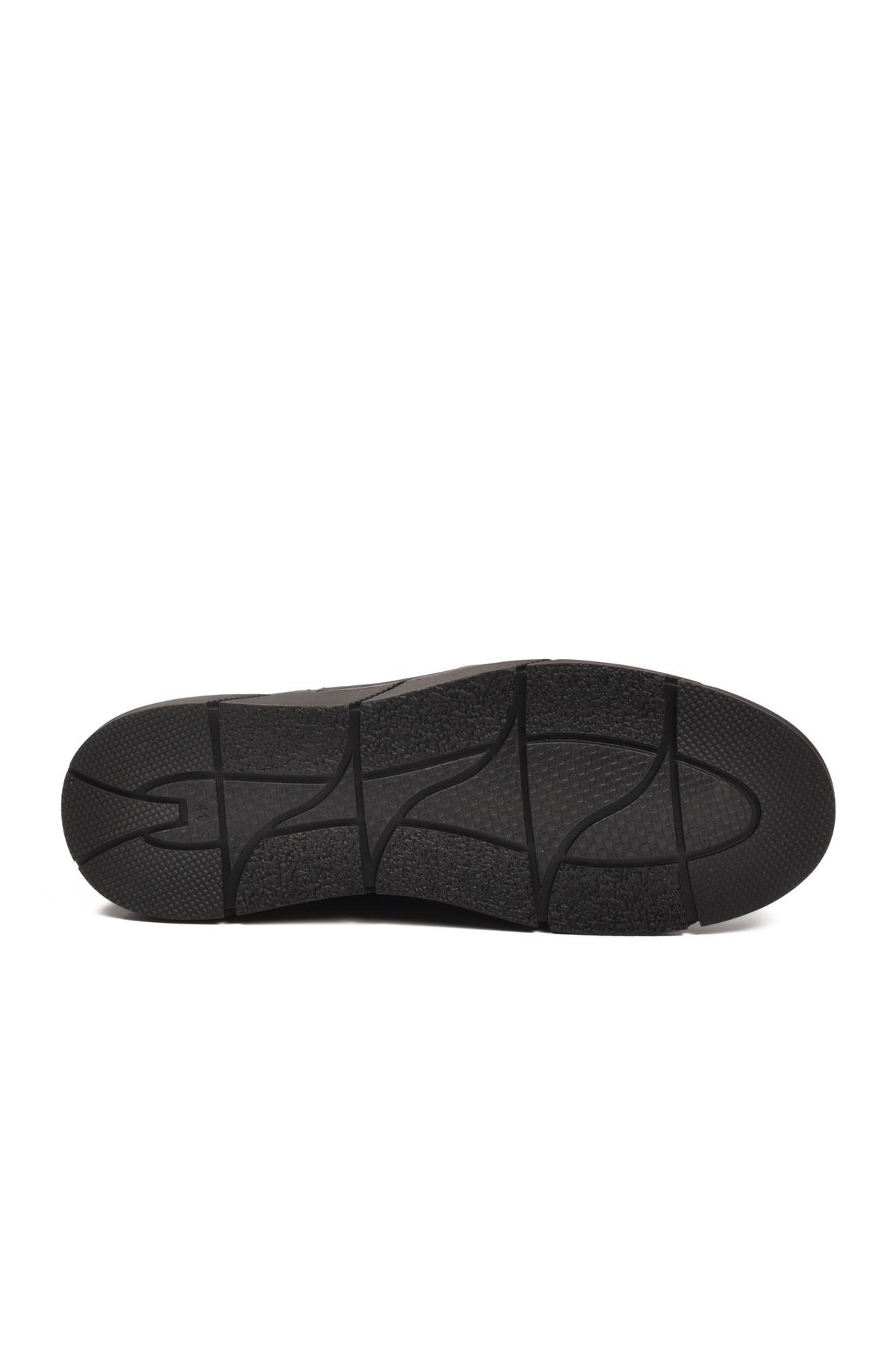 Aspor Siyah Hakiki Deri Lastik Bağcıklı Erkek Casual Ayakkabı - Görsel 5