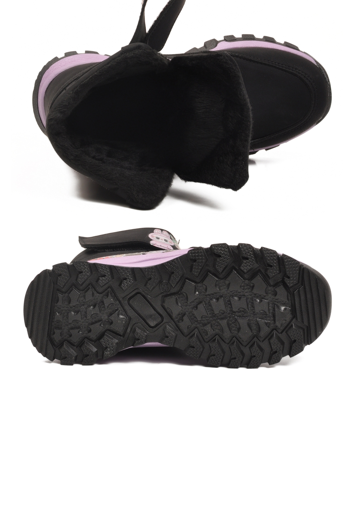 Aspor Siyah İçi Kürklü Kız Çocuk Düz Bot - Görsel 5