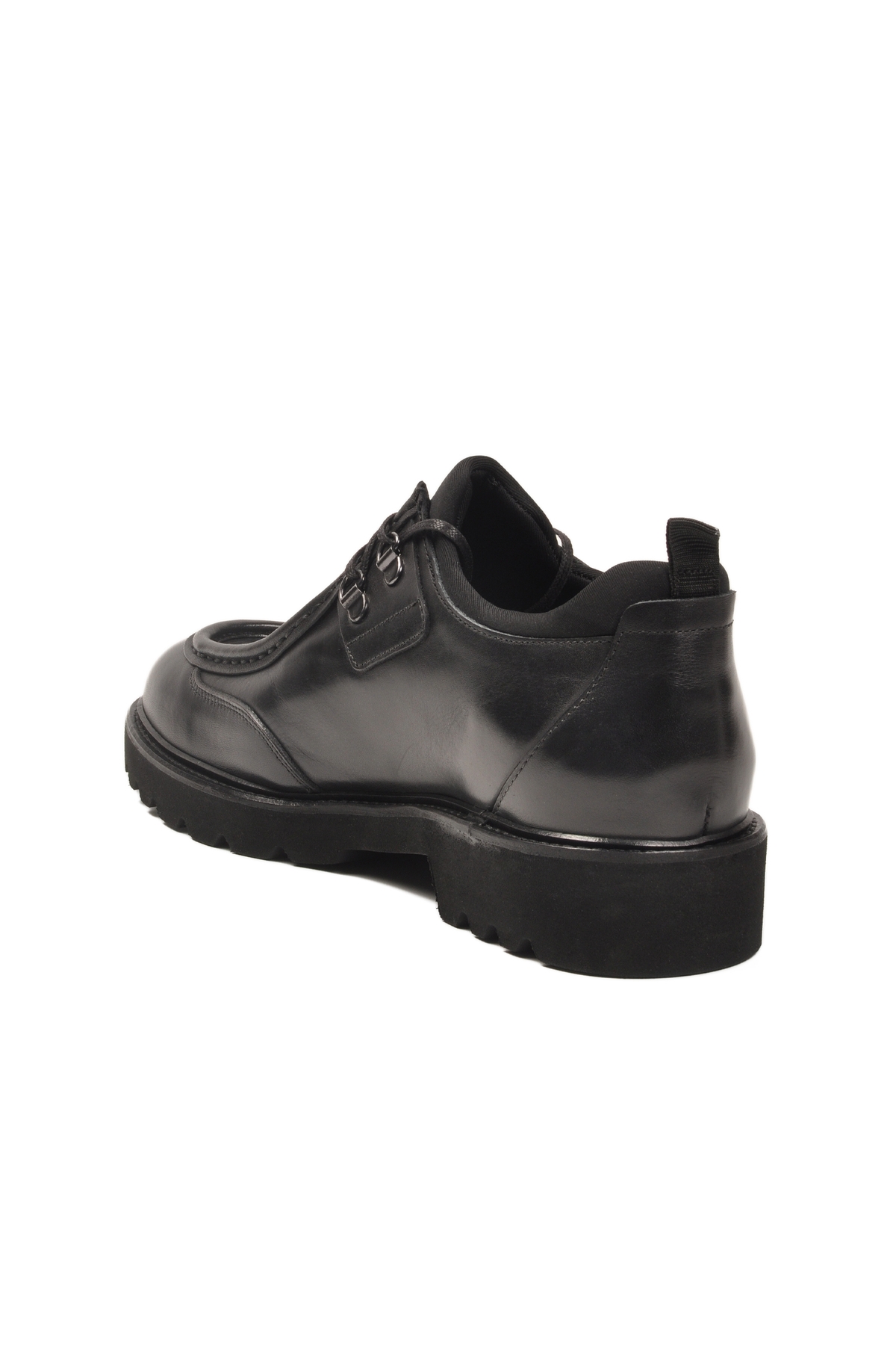 Aspor Siyah Hakiki Deri Erkek Casual Ayakkabı - Görsel 4