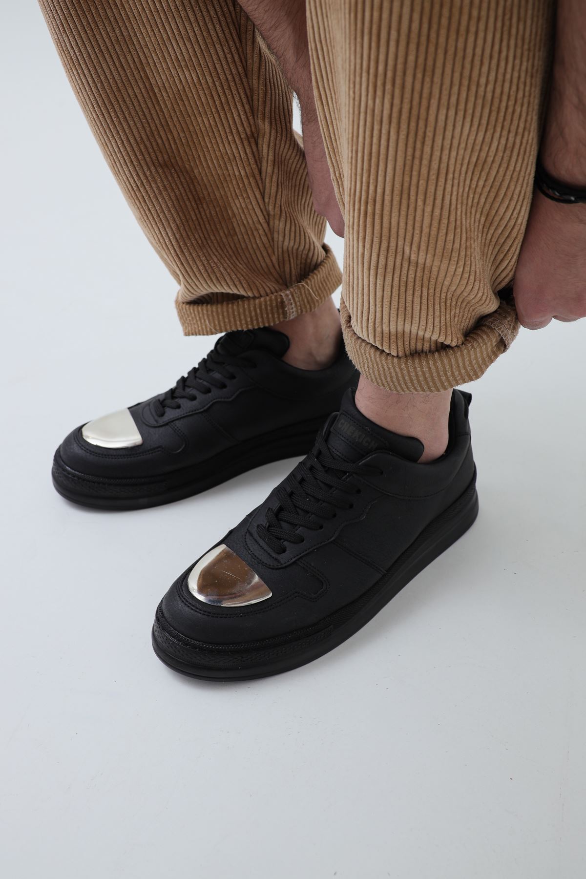 Pabucmarketi Bağcıklı Erkek Günlük Ayakkabı Siyah model görseli