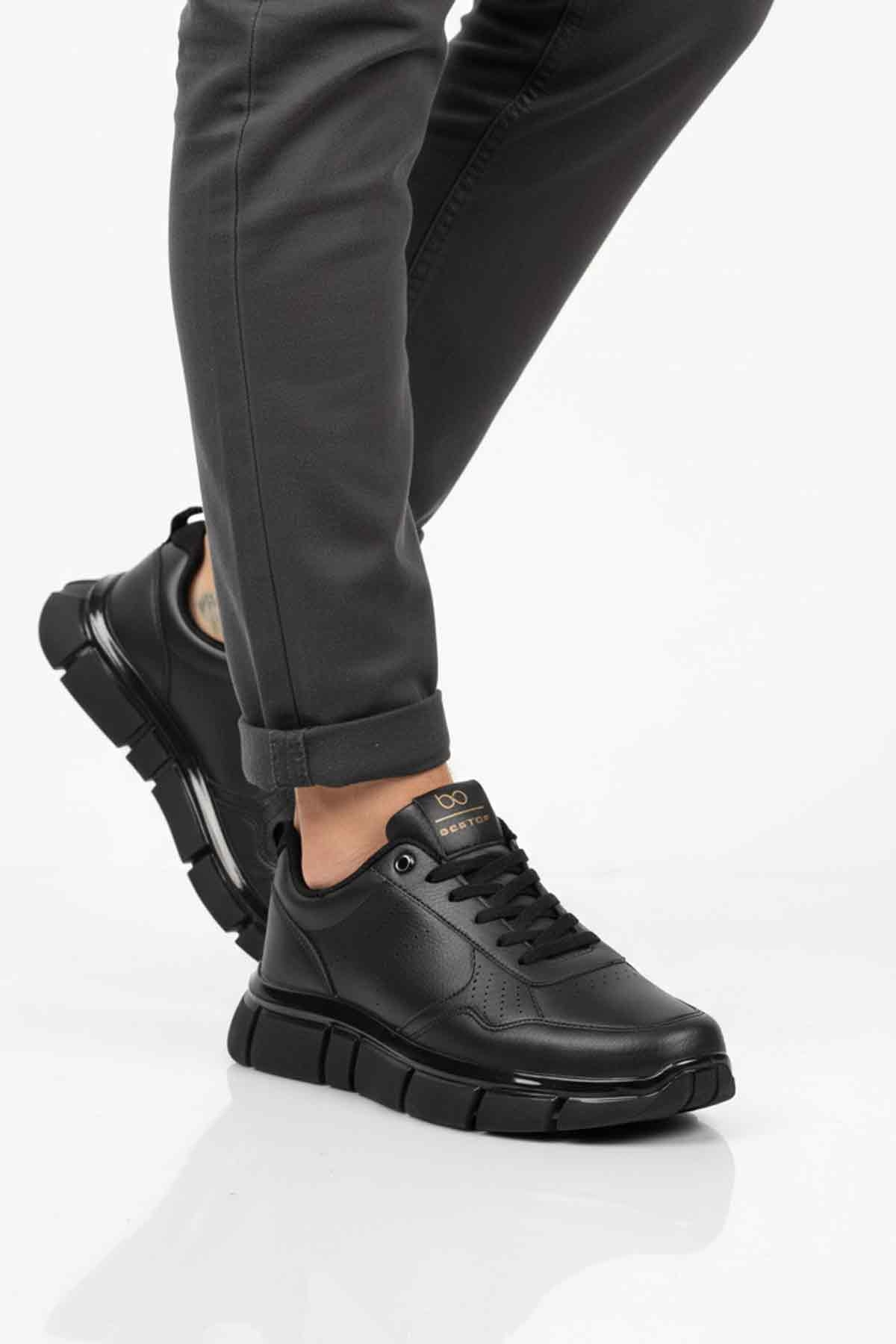 Walkway Siyah Bağcıklı Erkek Sneaker model görseli