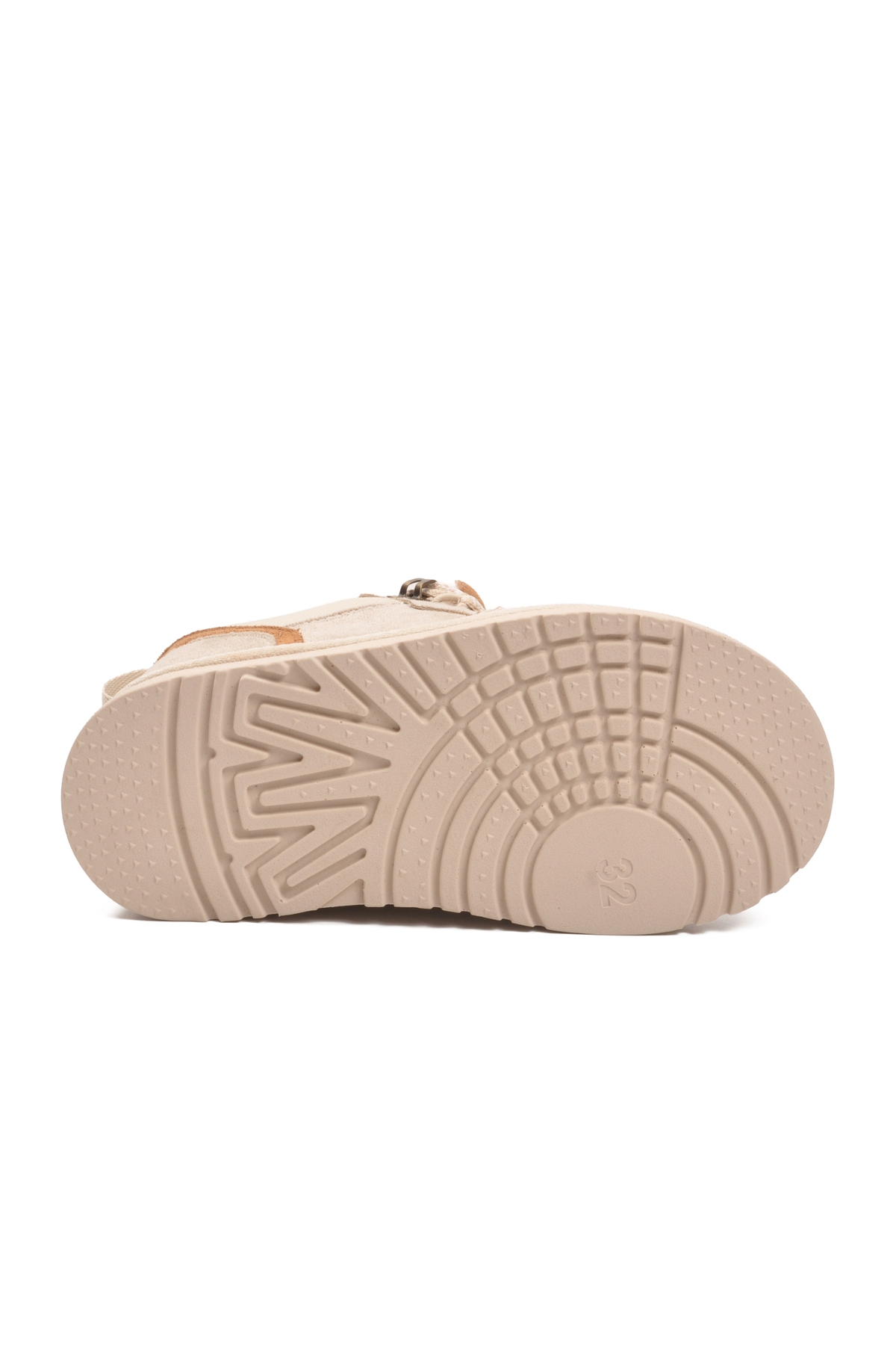 Aspor Bej Süet Bağcıklı Unisex Çocuk Spor Ayakkabı - Görsel 5