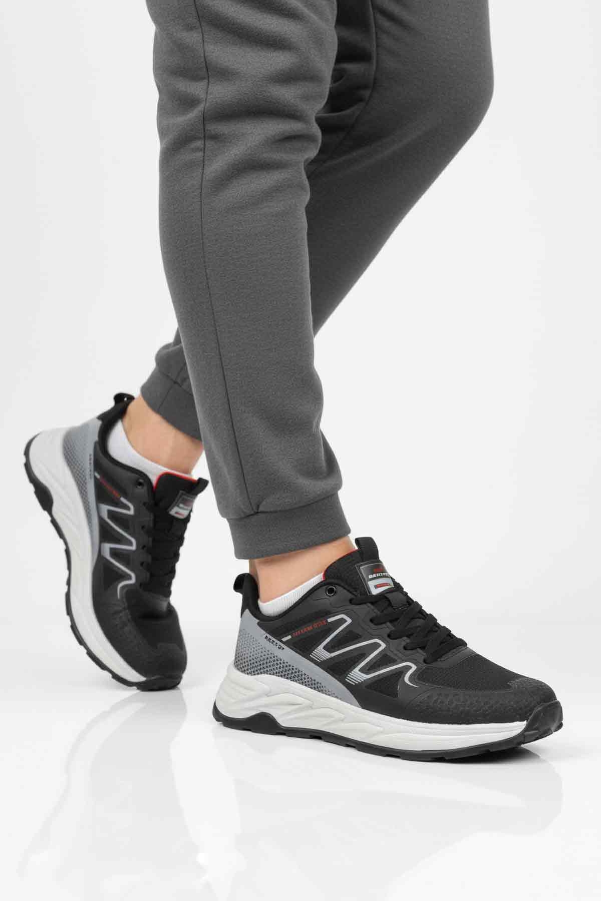 Walkway Siyah Buz Bağcıklı Erkek Spor Ayakkabı model görseli