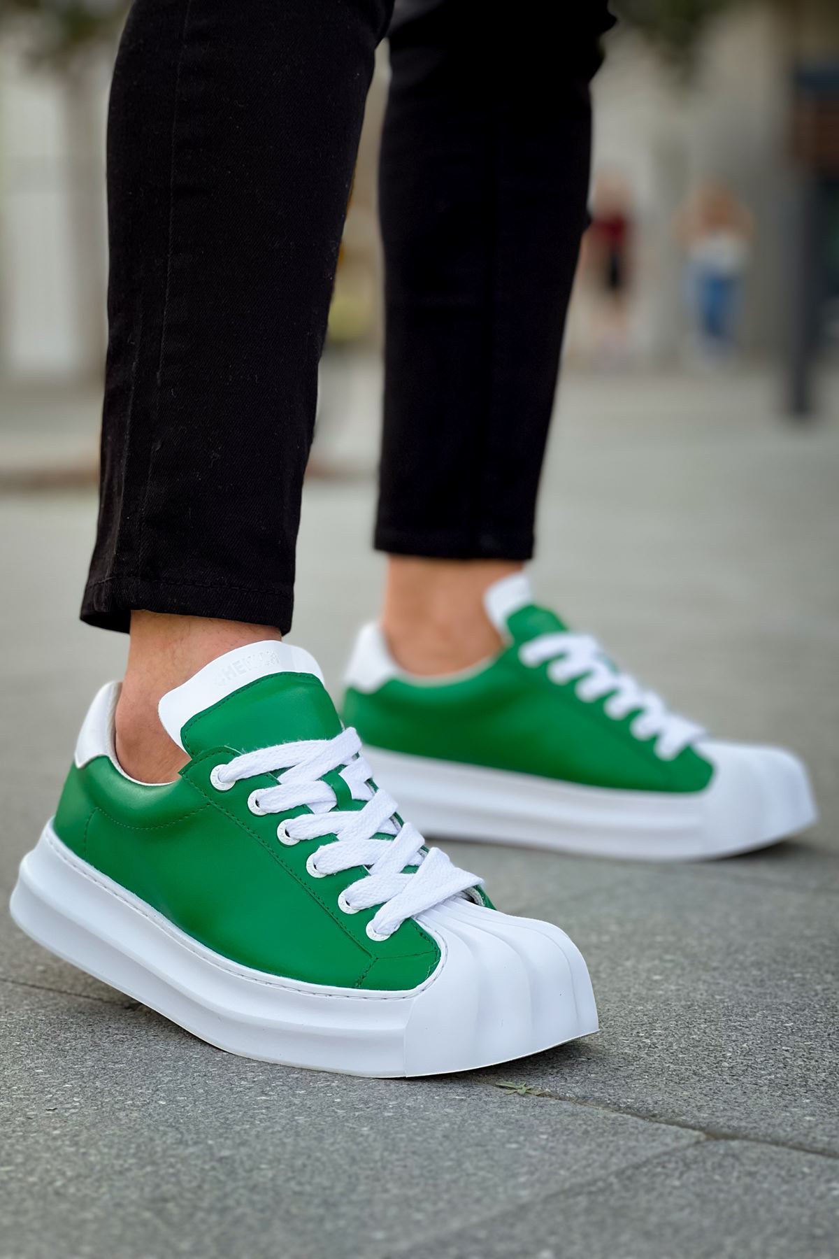 Bağcık Erkek Spor Ayakkabı Yeşil - Görsel 3