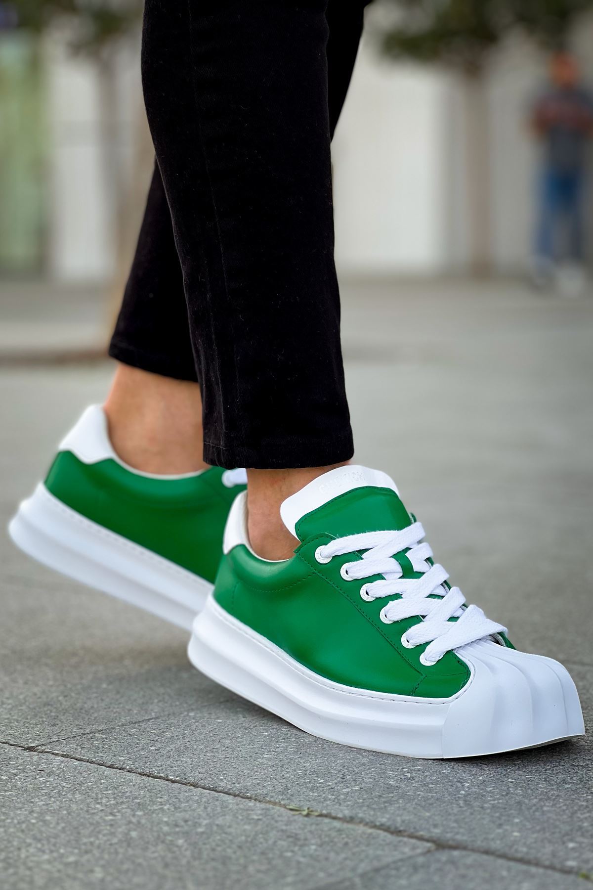 Bağcık Erkek Spor Ayakkabı Yeşil - Görsel 4