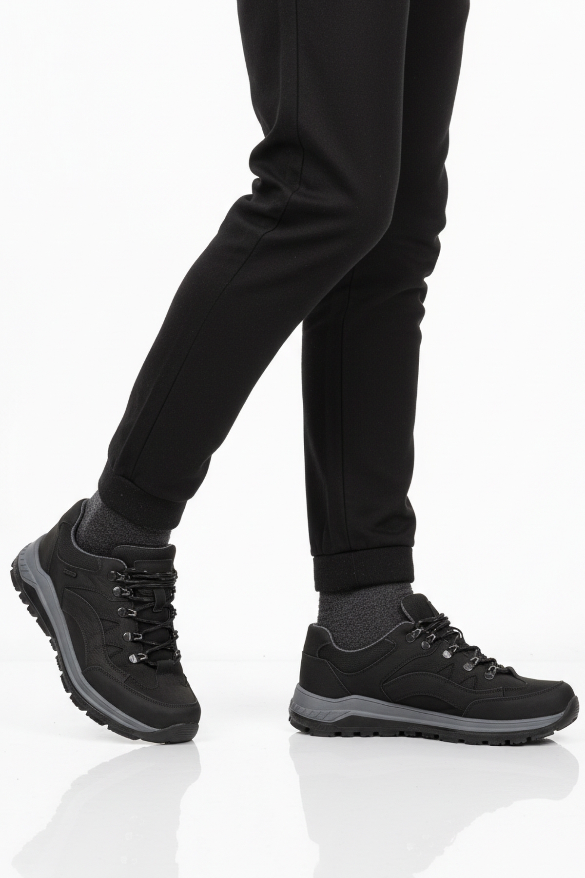 Walkway Kahve Siyah Hakiki Deri Bağcıklı Su İtici Erkek Outdoor Ayakkabı model görseli